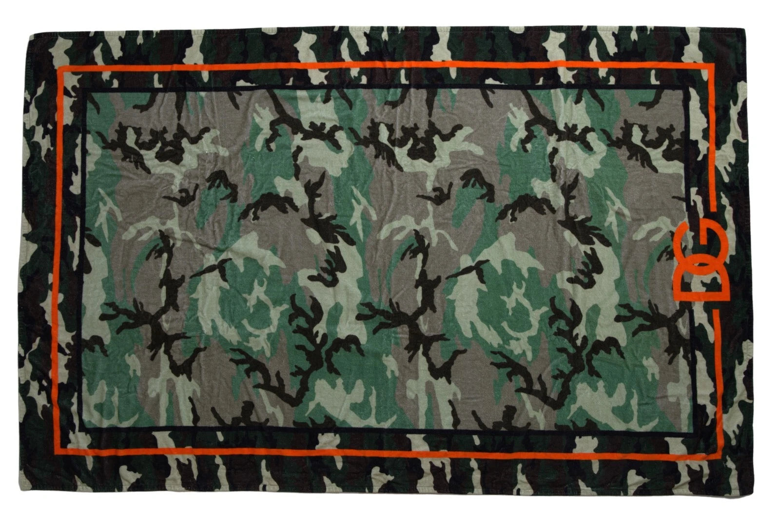 Bufanda cruzada de algodón con estampado multicolor de Dolce & Gabbana-1