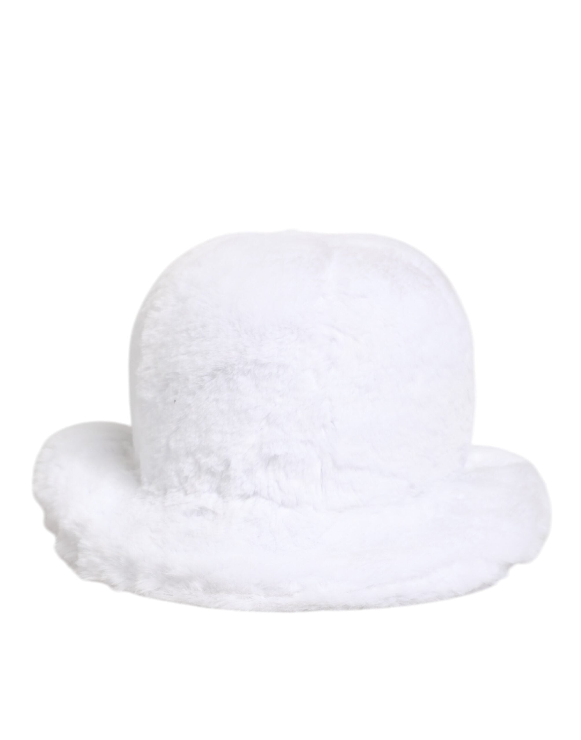 Dolce & Gabbana Weiß Modacryl Pelz Eimer Männer Capello Hut-2