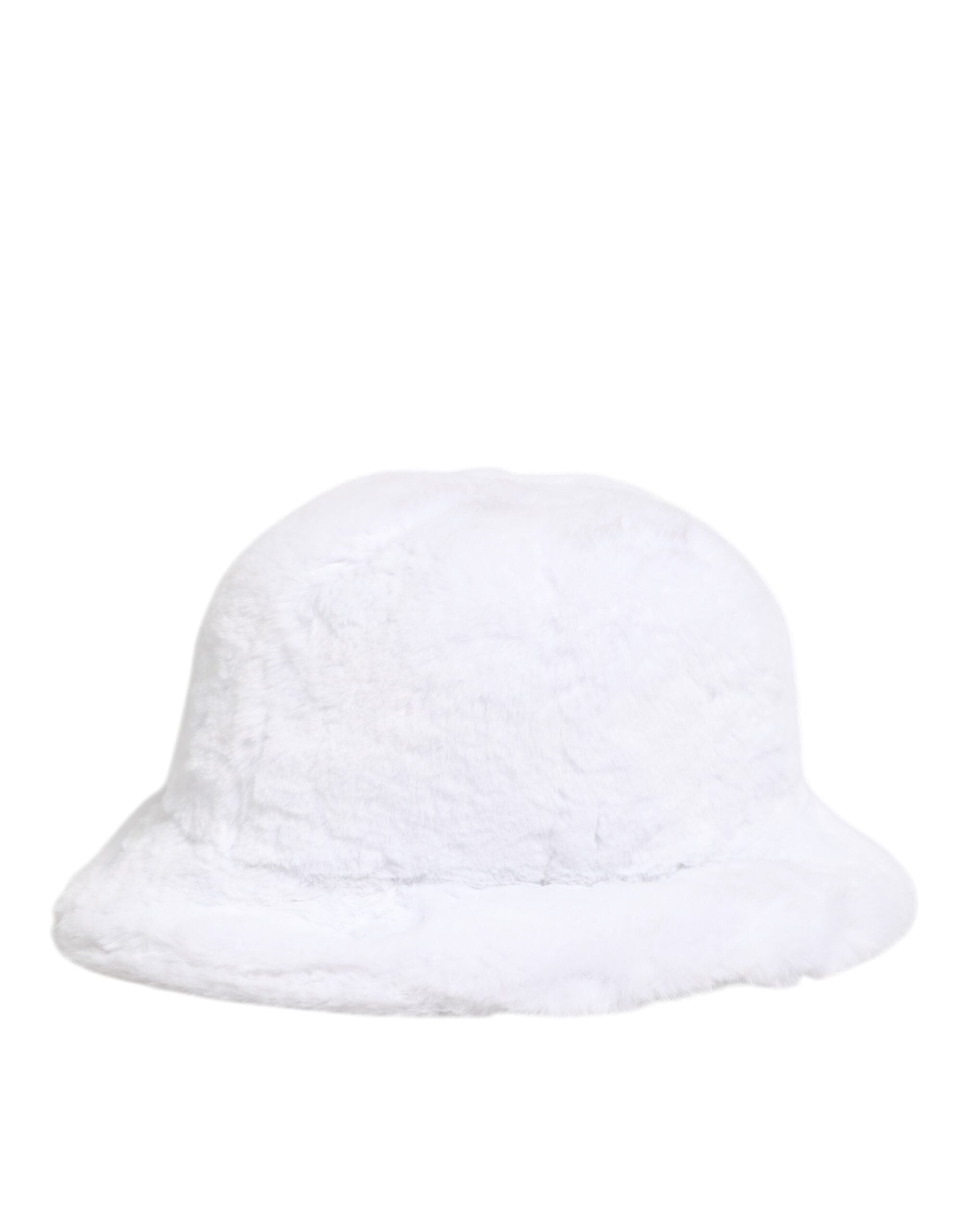 Dolce & Gabbana Weiß Modacryl Pelz Eimer Männer Capello Hut-3