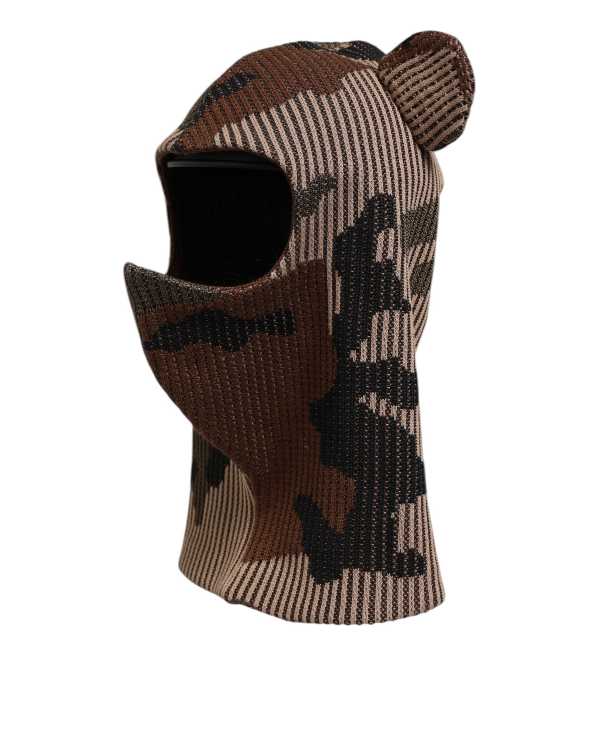 Dolce & Gabbana Multicolor Camouflage Balaclava Mask Men's Cap One Size Hat-7