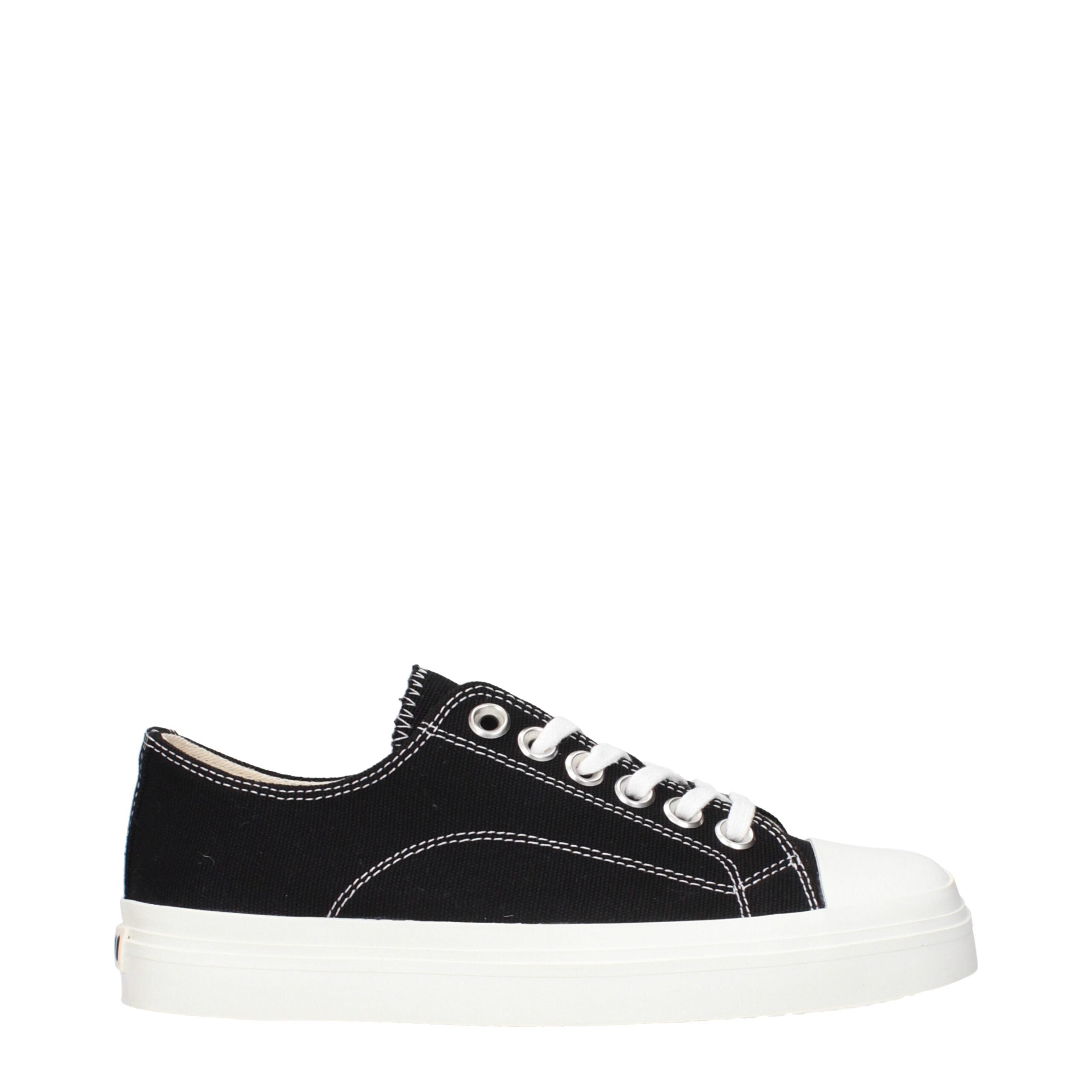 Moschino Schwarze Stoff-Sneaker mit niedrigem Schaft-1