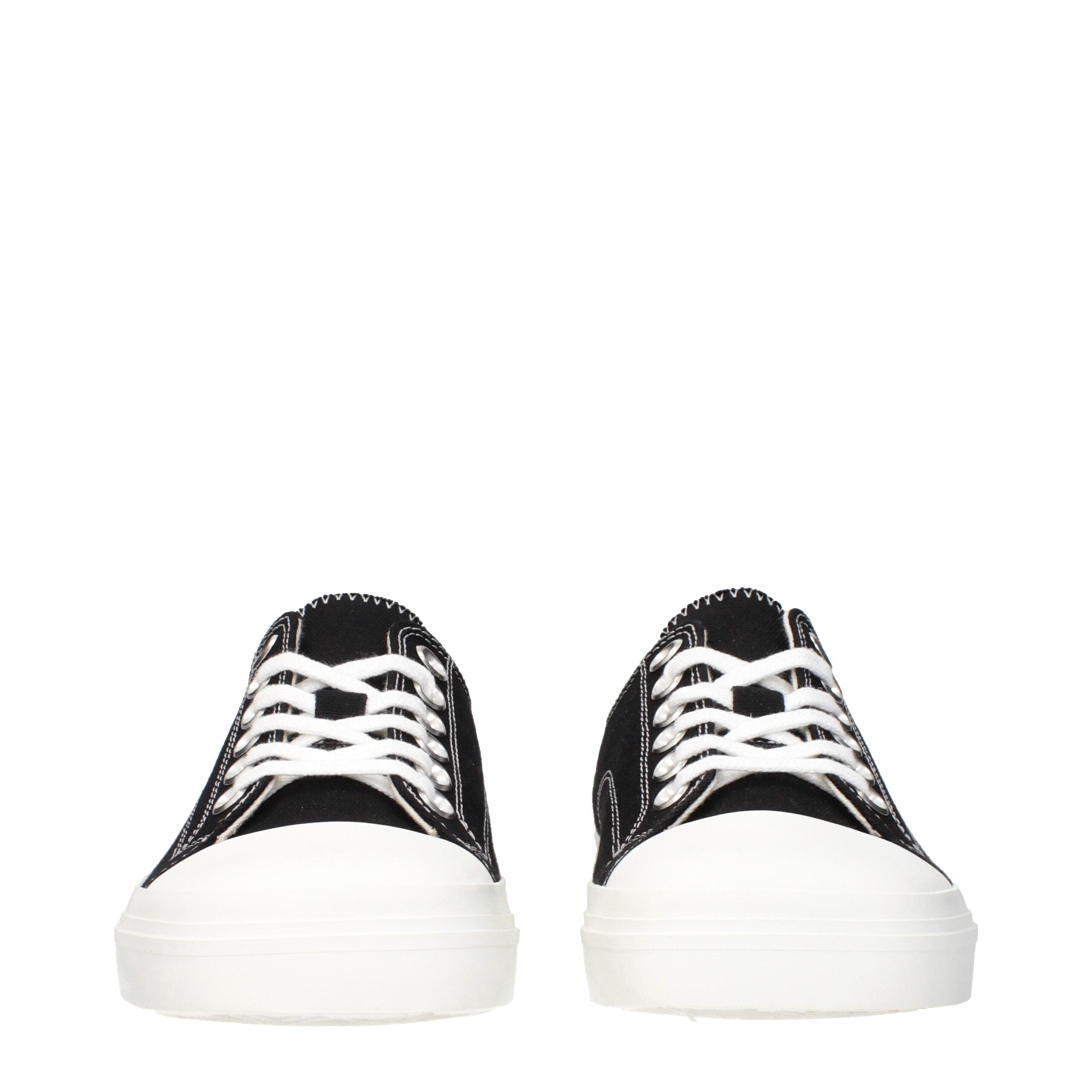 Moschino Schwarze Stoff-Sneaker mit niedrigem Schaft-3