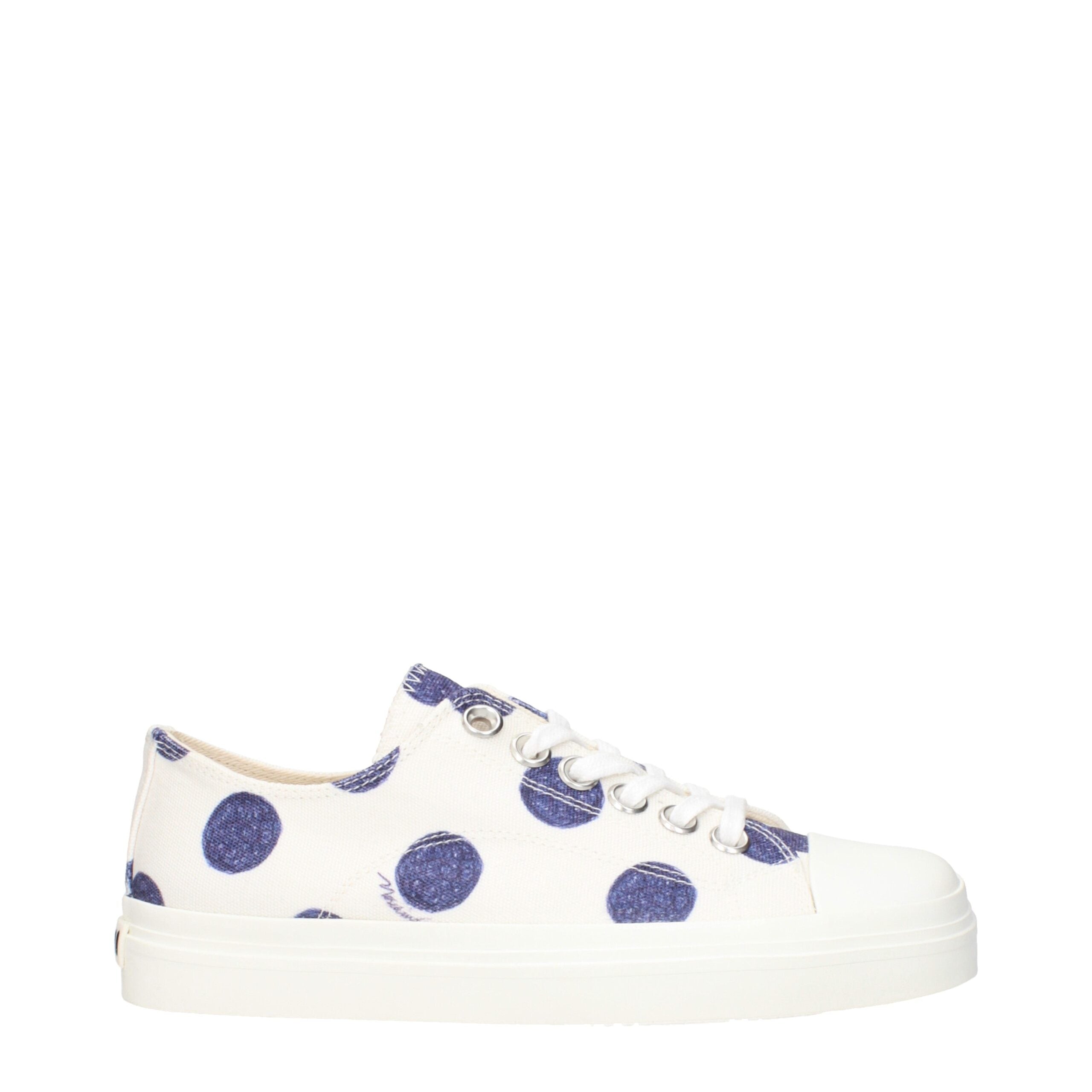 Moschino Weiße Stoff-Sneaker mit niedrigem Schaft-1