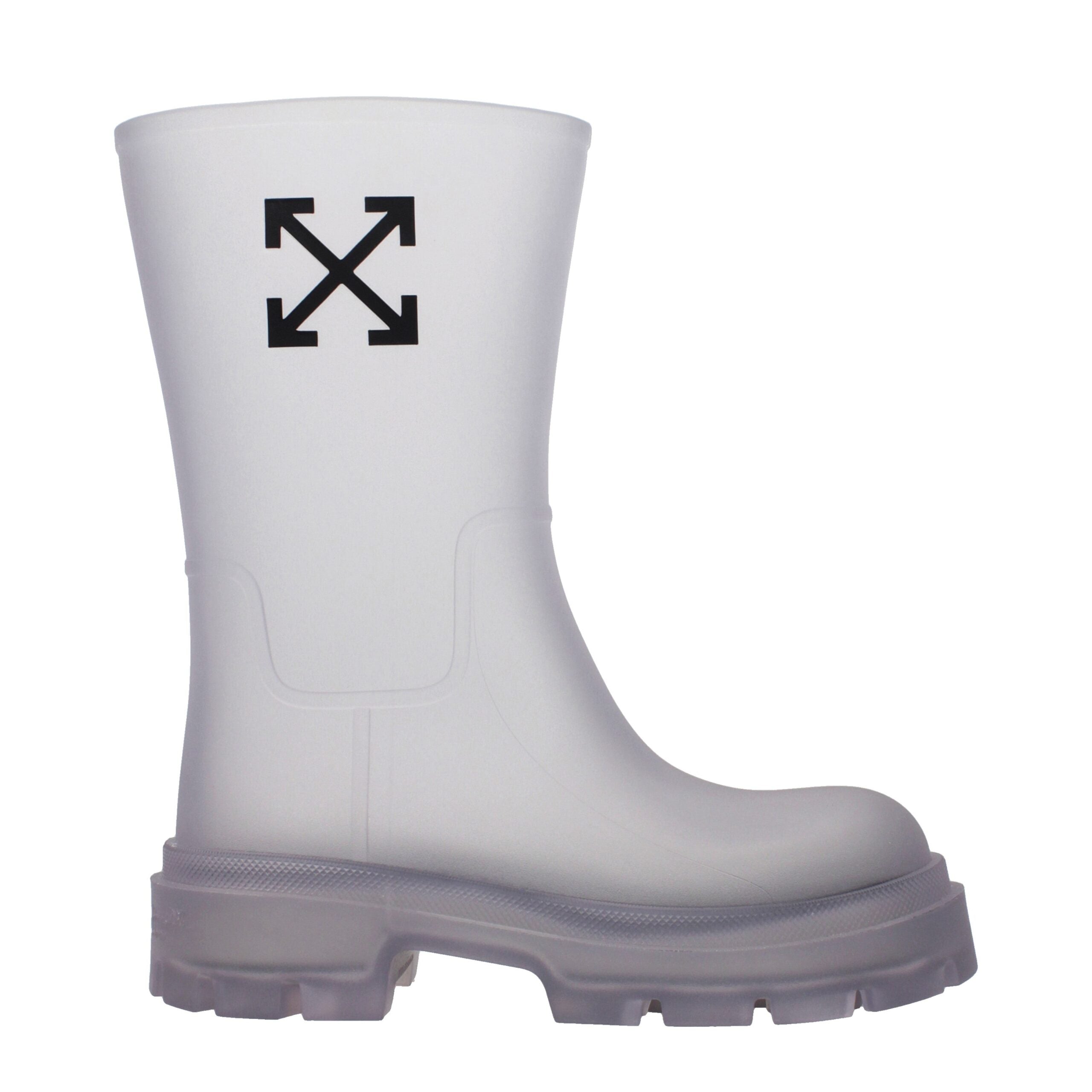 Off-White Transparente Pvc-Stiefeletten-1