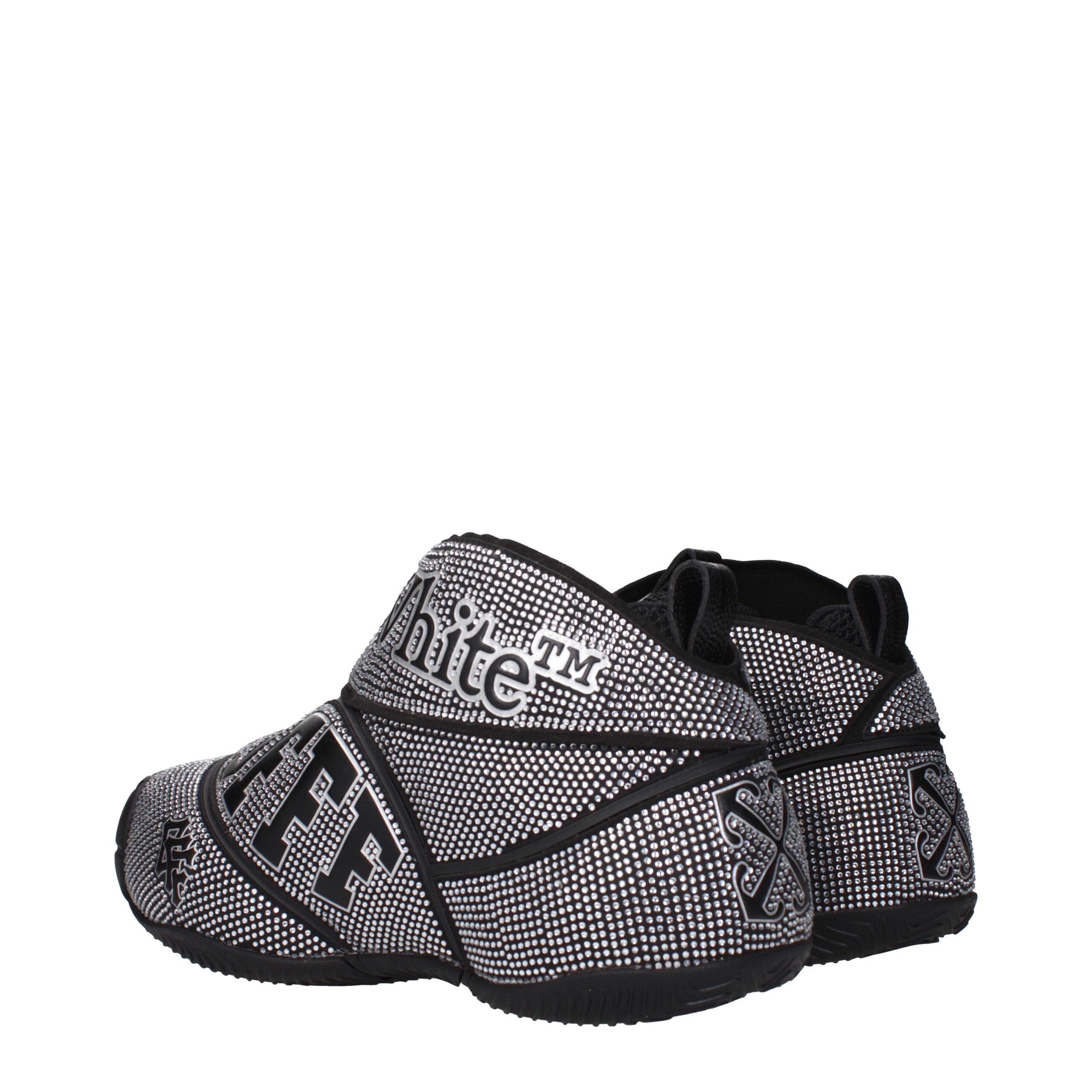 Off-White Schwarz Baumwolle Turnschuhe-4