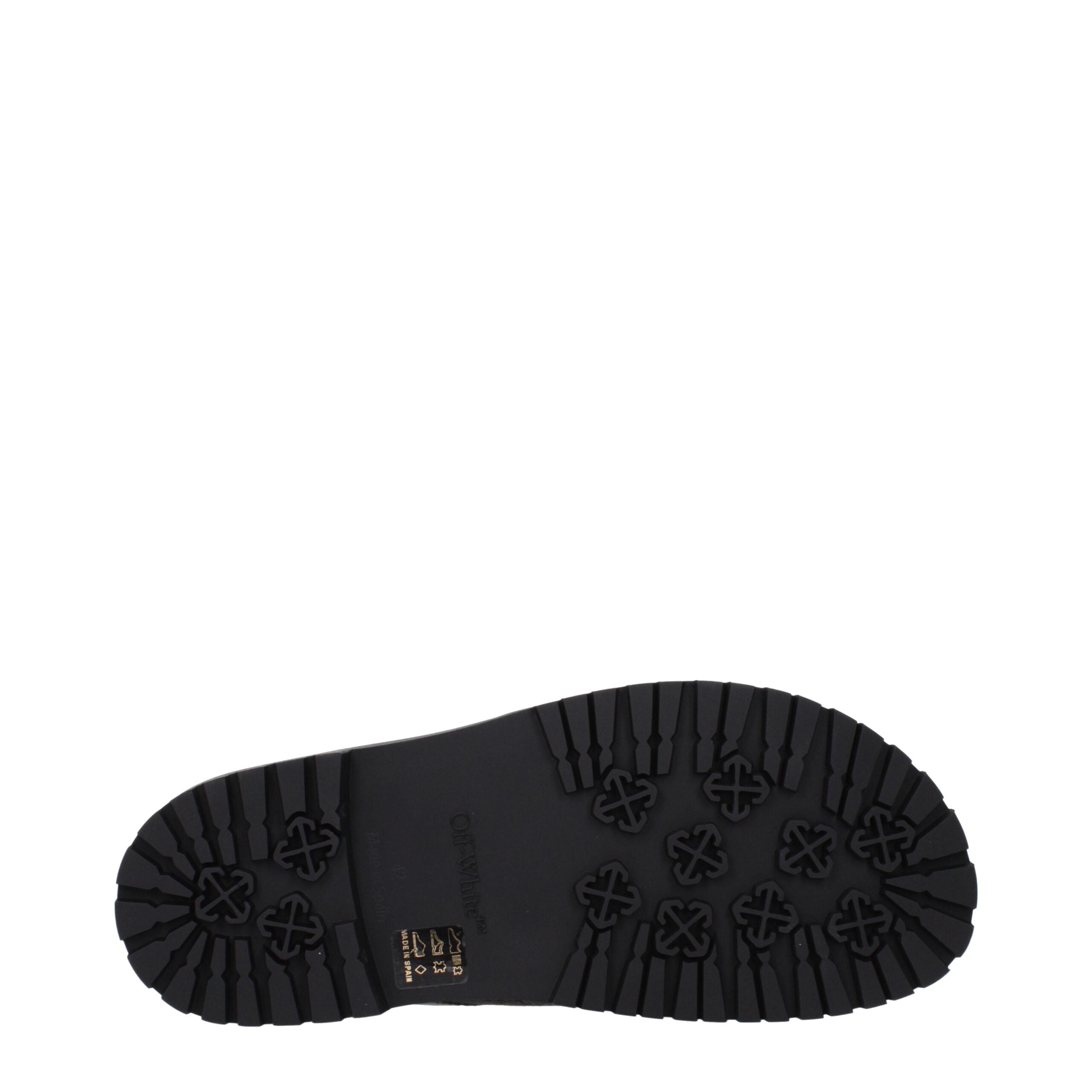 Off-White Grüne Stoff-Sandalen-5