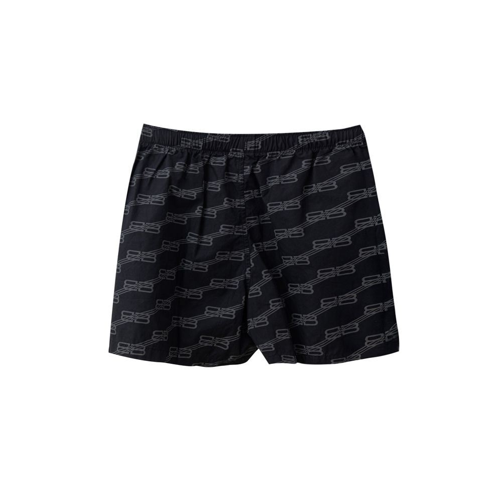 Balenciaga Schwarze Baumwoll-Bermuda-Shorts-2