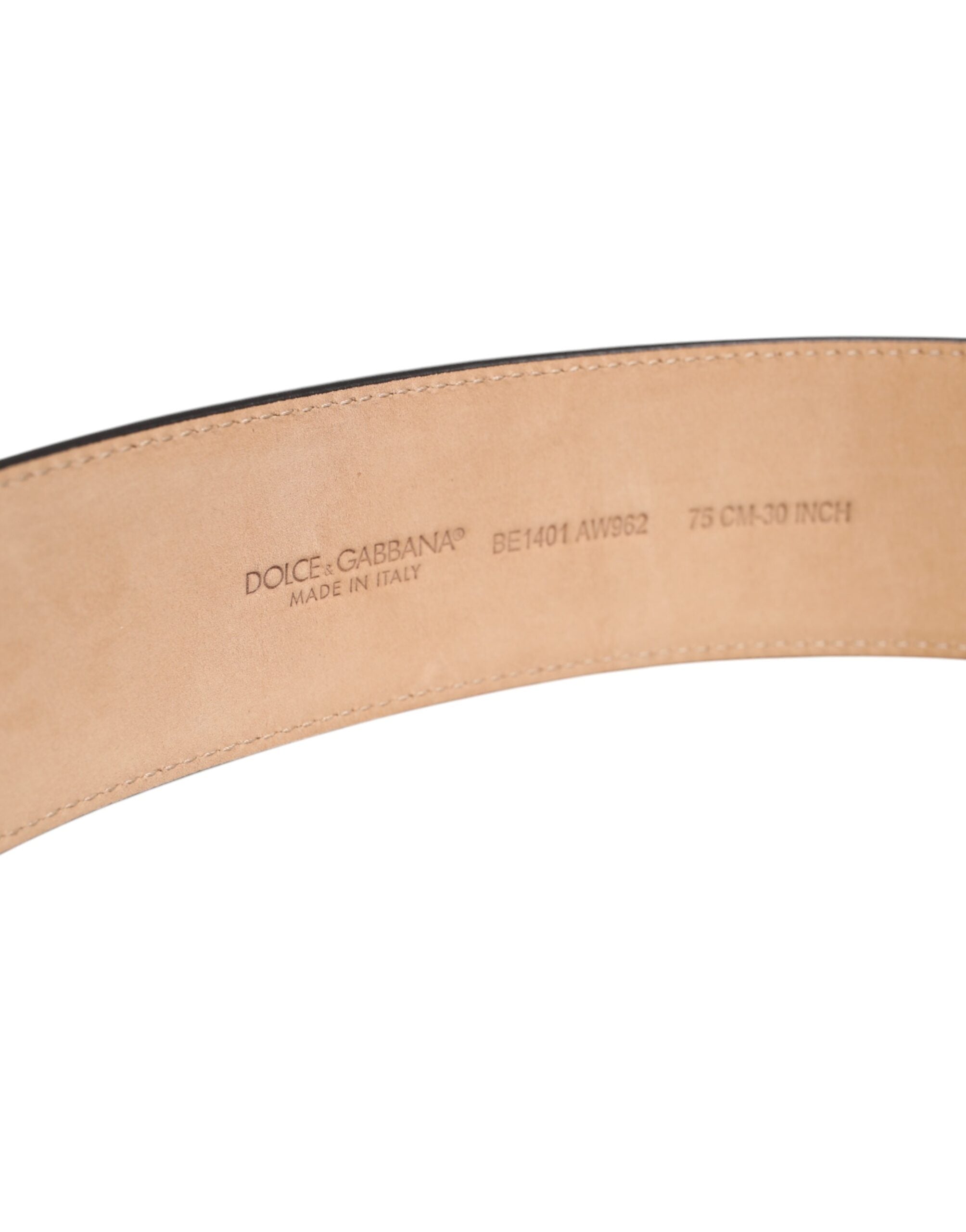Dolce & Gabbana brown leather belt with oval metal buckle-4