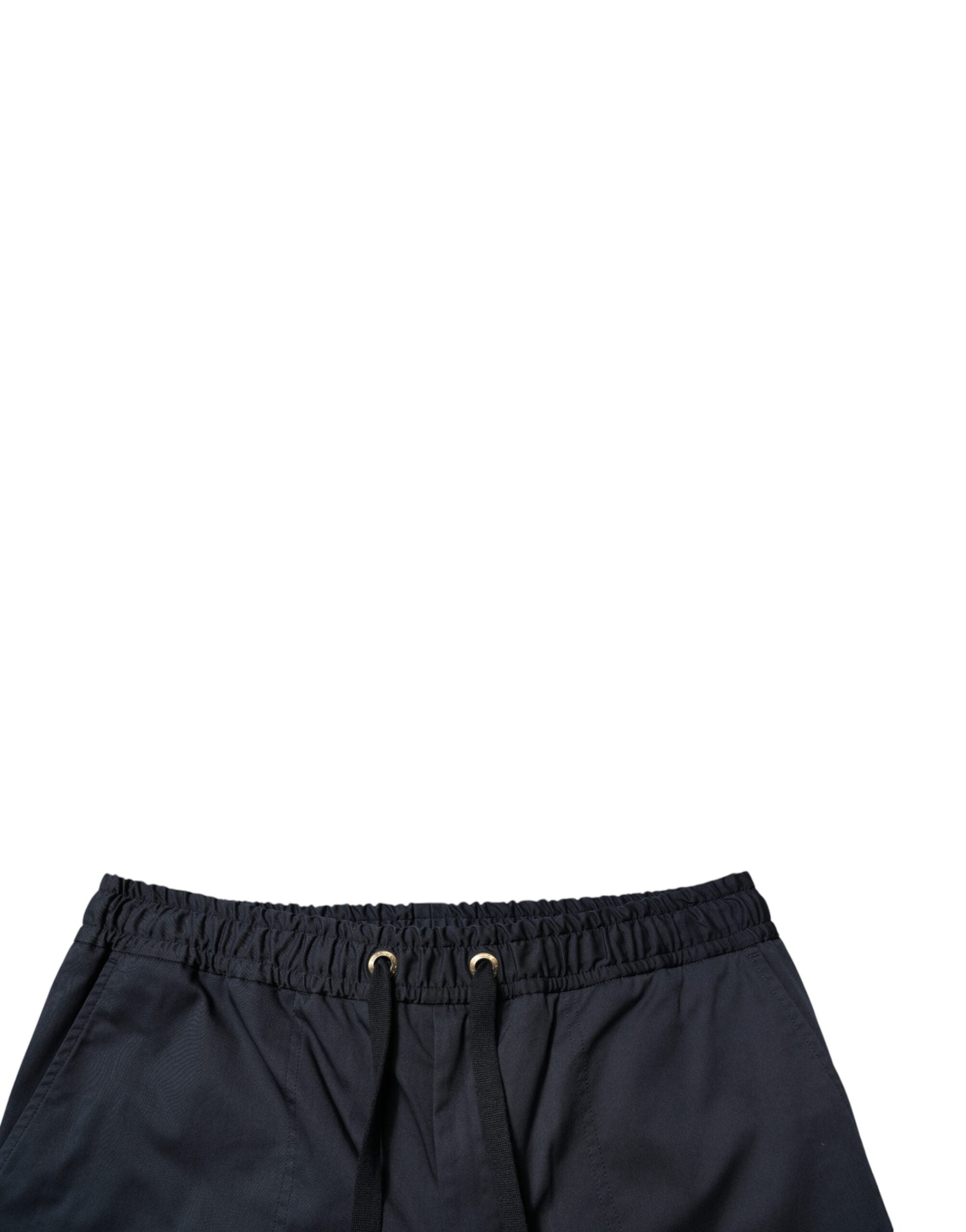 Dolce & Gabbana Marineblaue Baumwoll-Stretch Herren Bermudashorts-5
