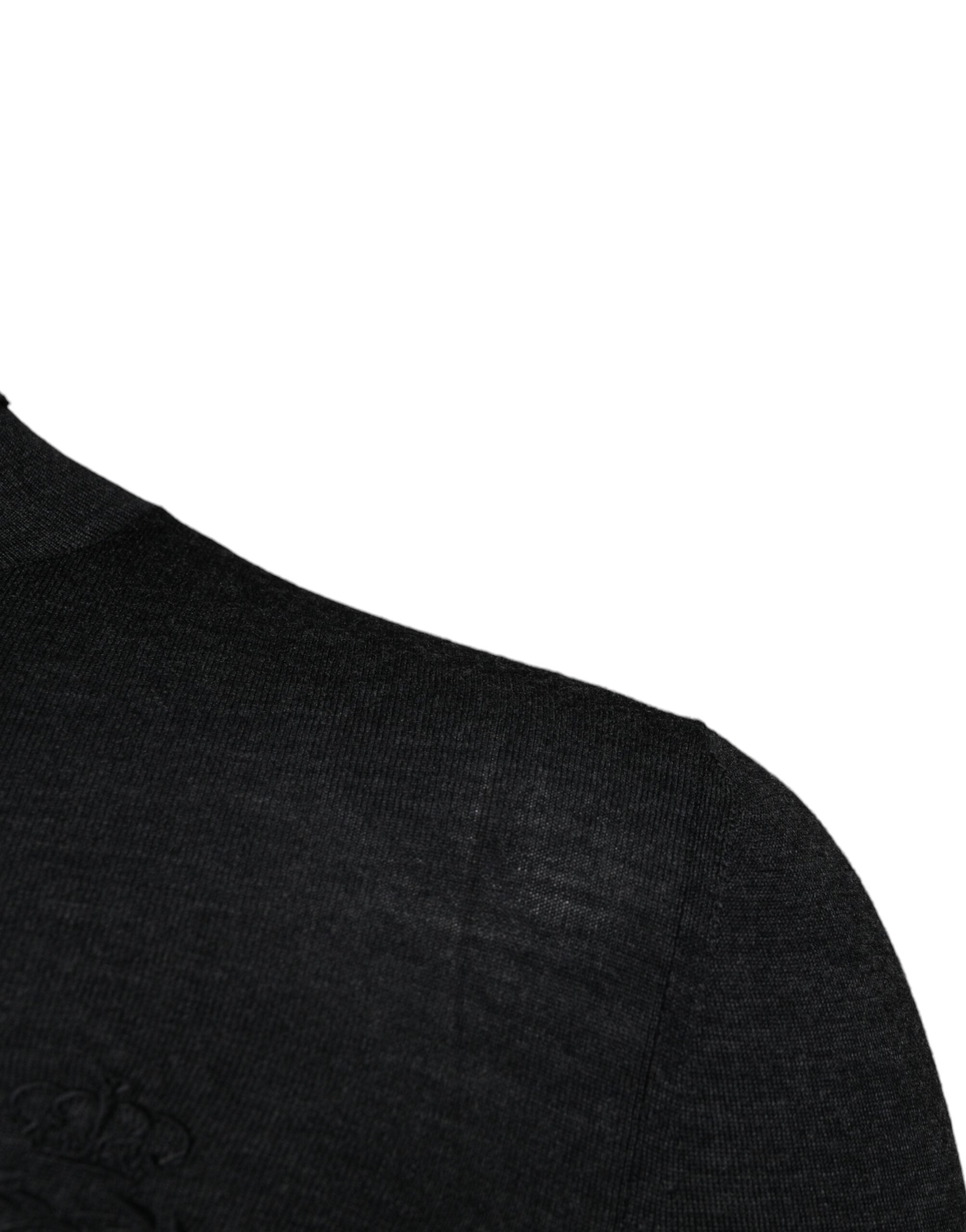Dolce & Gabbana Black Wool Turtleneck Sweater for Men-3