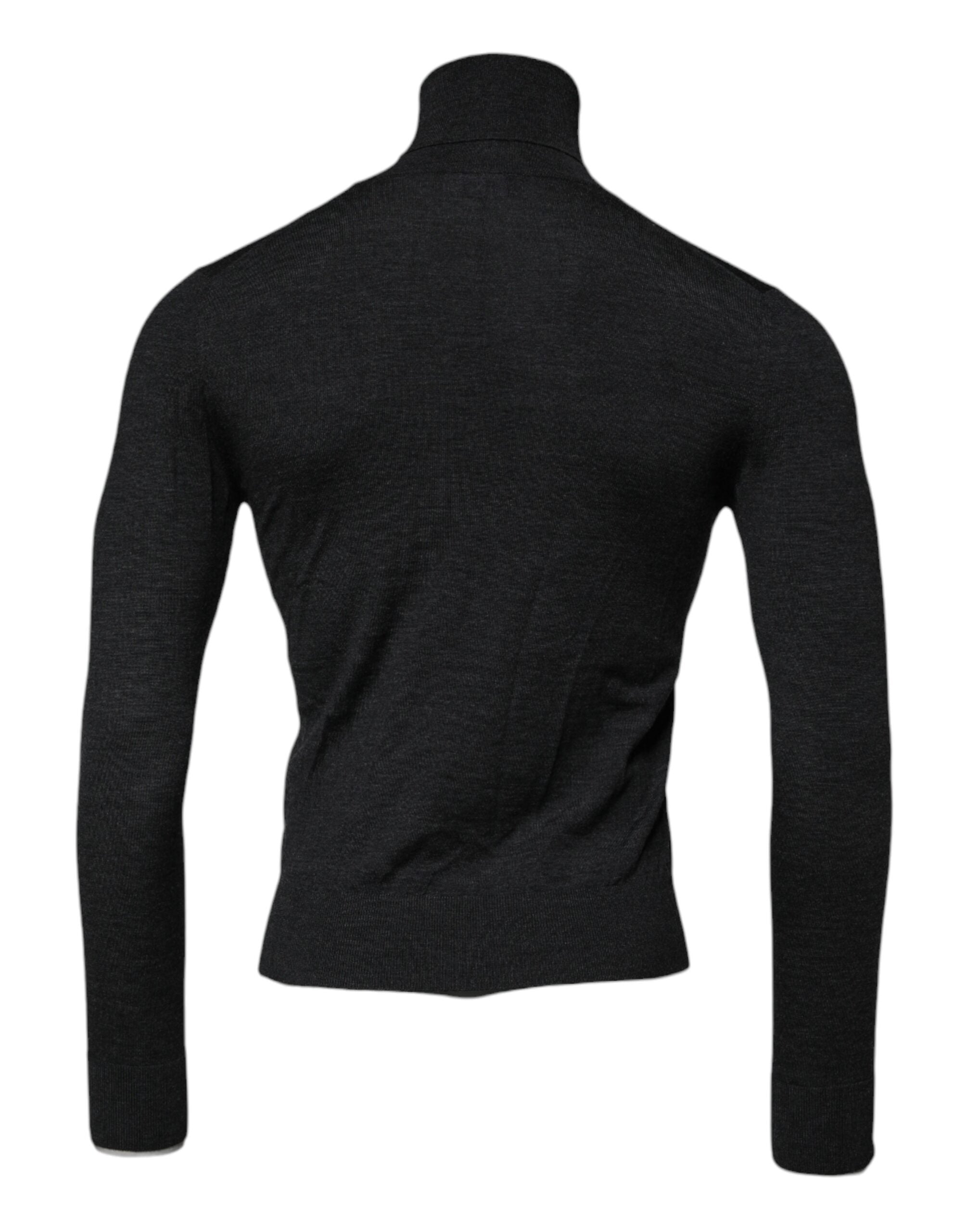 Dolce & Gabbana Black Wool Turtleneck Sweater for Men-4