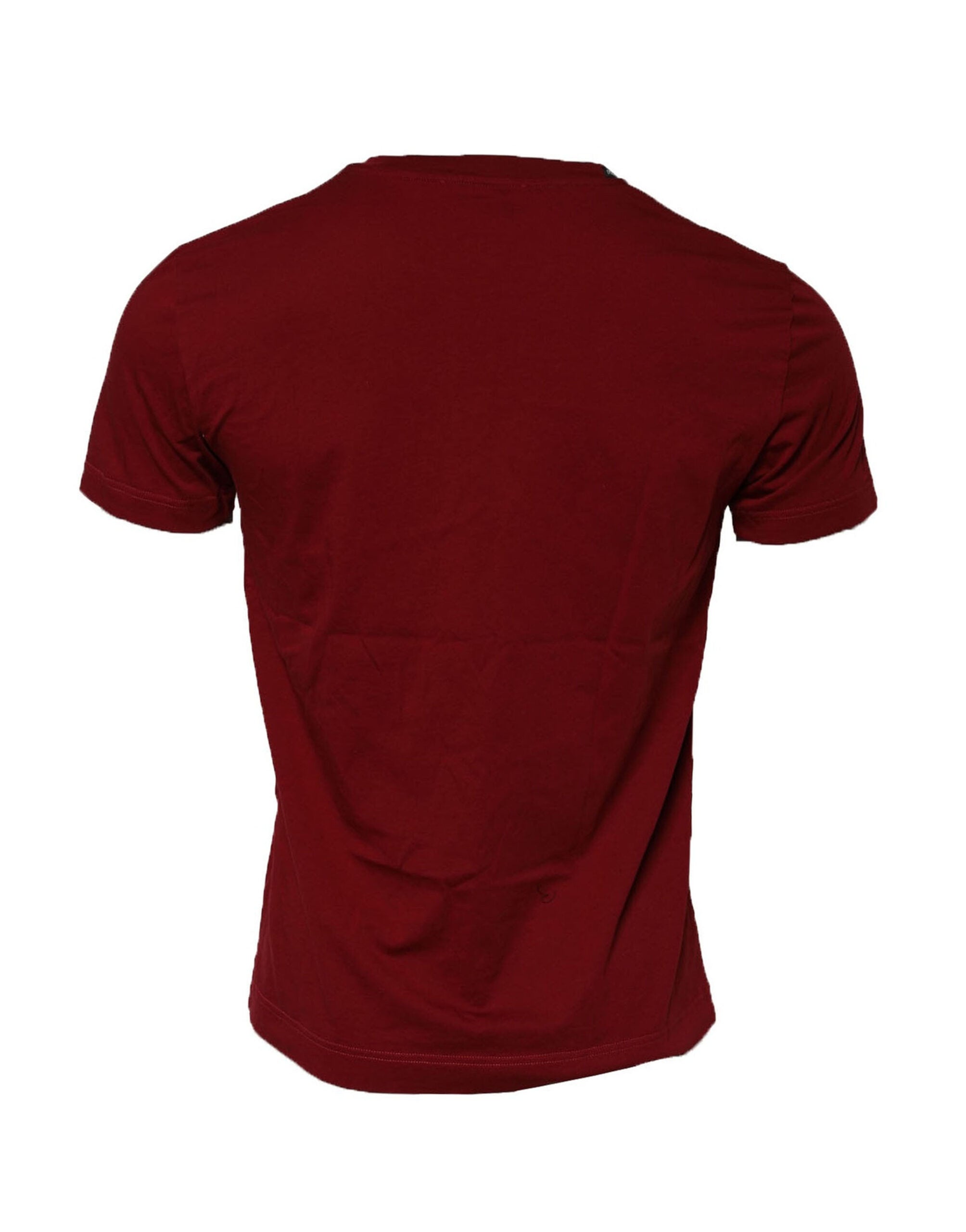 Camiseta Dolce & Gabbana color castaño con cuello redondo y manga corta confeccionada en algodón-3
