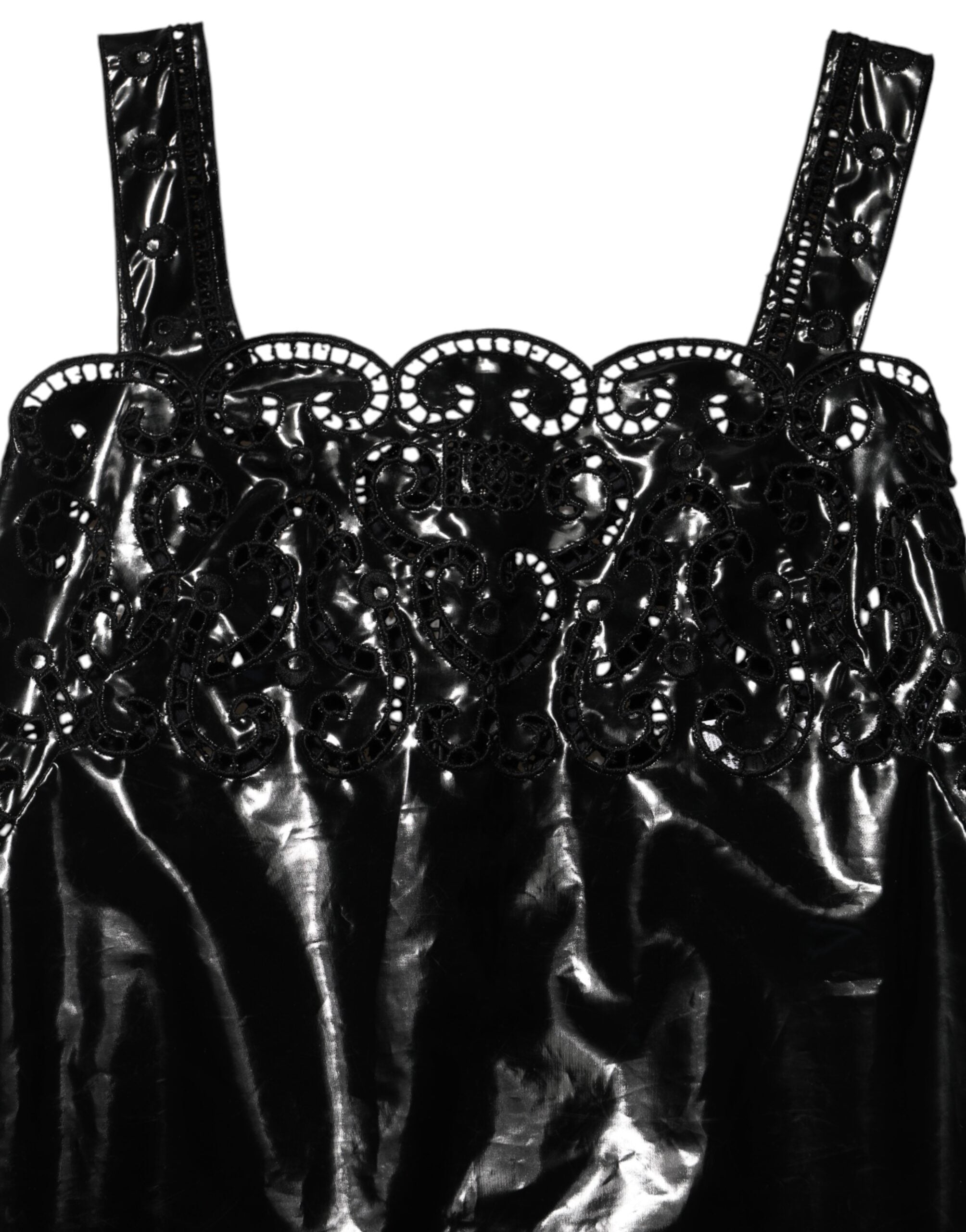 Dolce & Gabbana Black Neckline A-Line Sheath Dress Mini Dress-7
