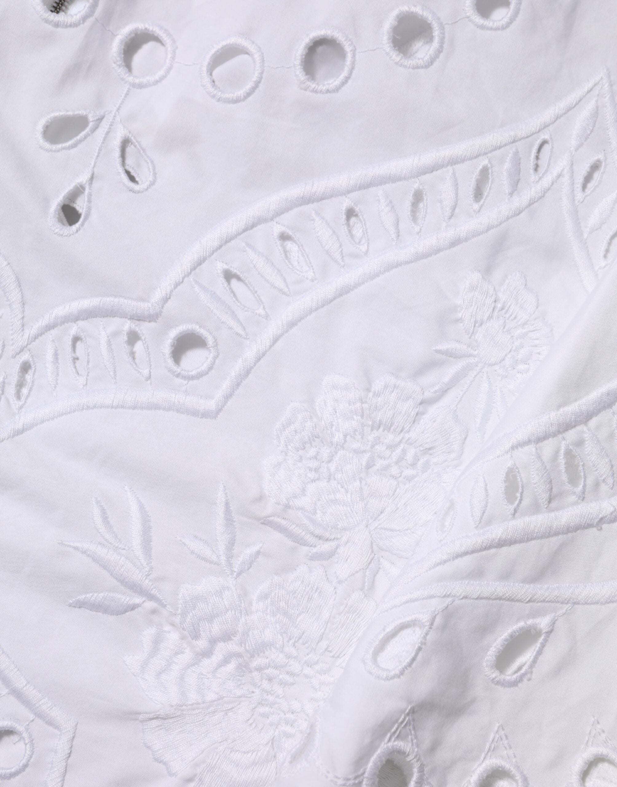 Dolce & Gabbana Weißes ausgeschnittenes Etuikleid in A-Linie Mini-Kleid-8