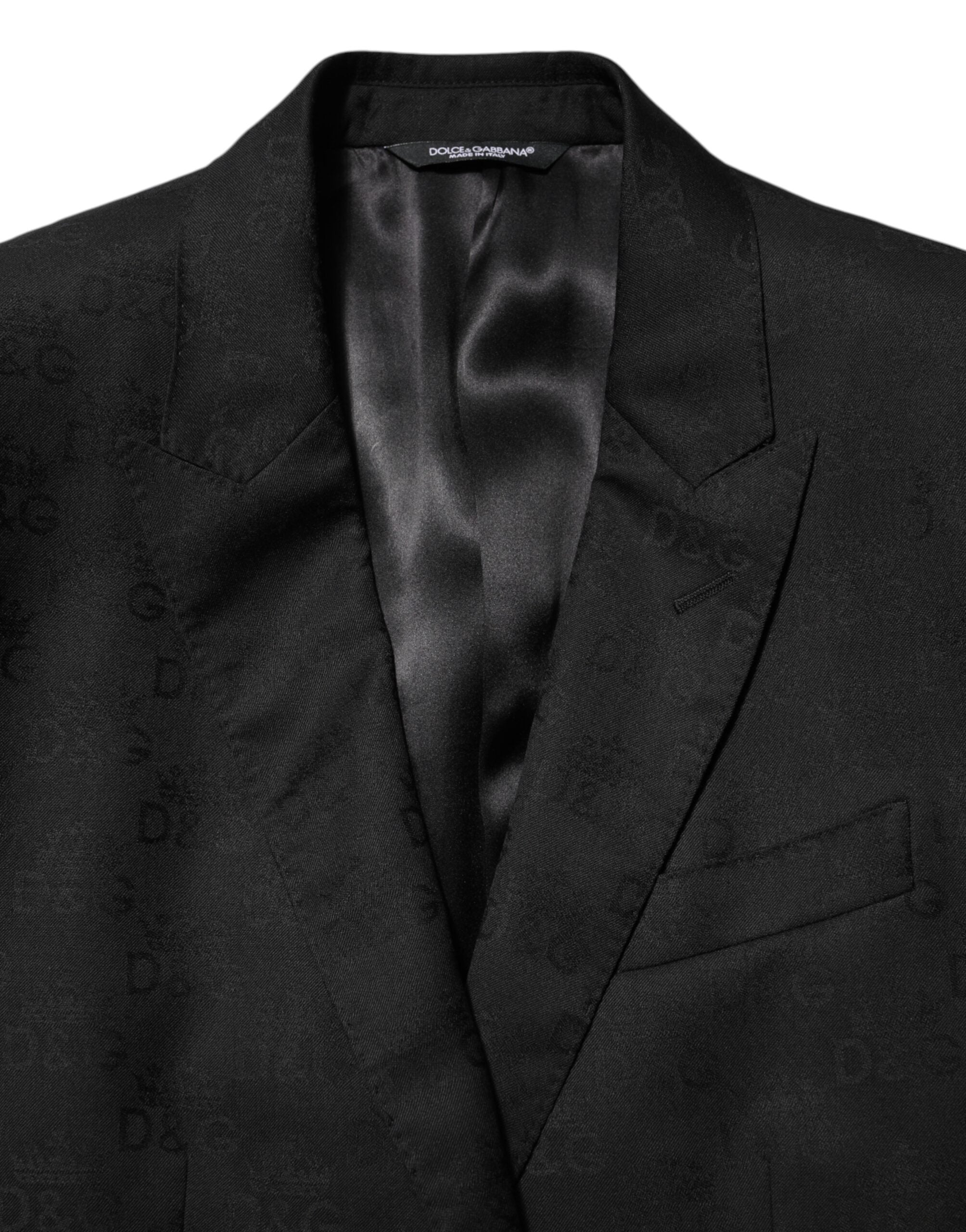 Dolce & Gabbana Schwarz MARTINI 2 Knöpfe Anzug Jacke Blazer-7