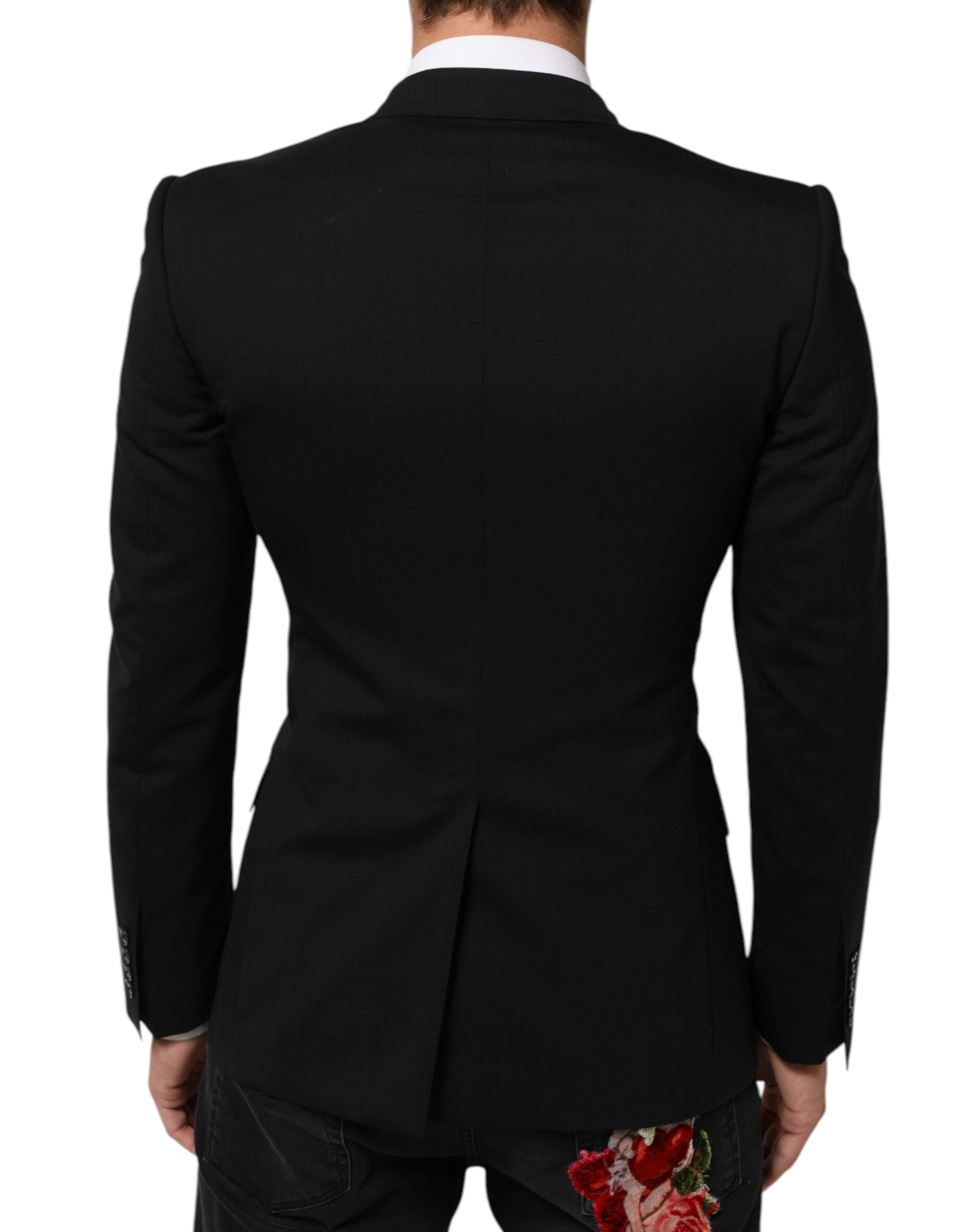 Blazer cruzado SICILIA negro de Dolce & Gabbana-4