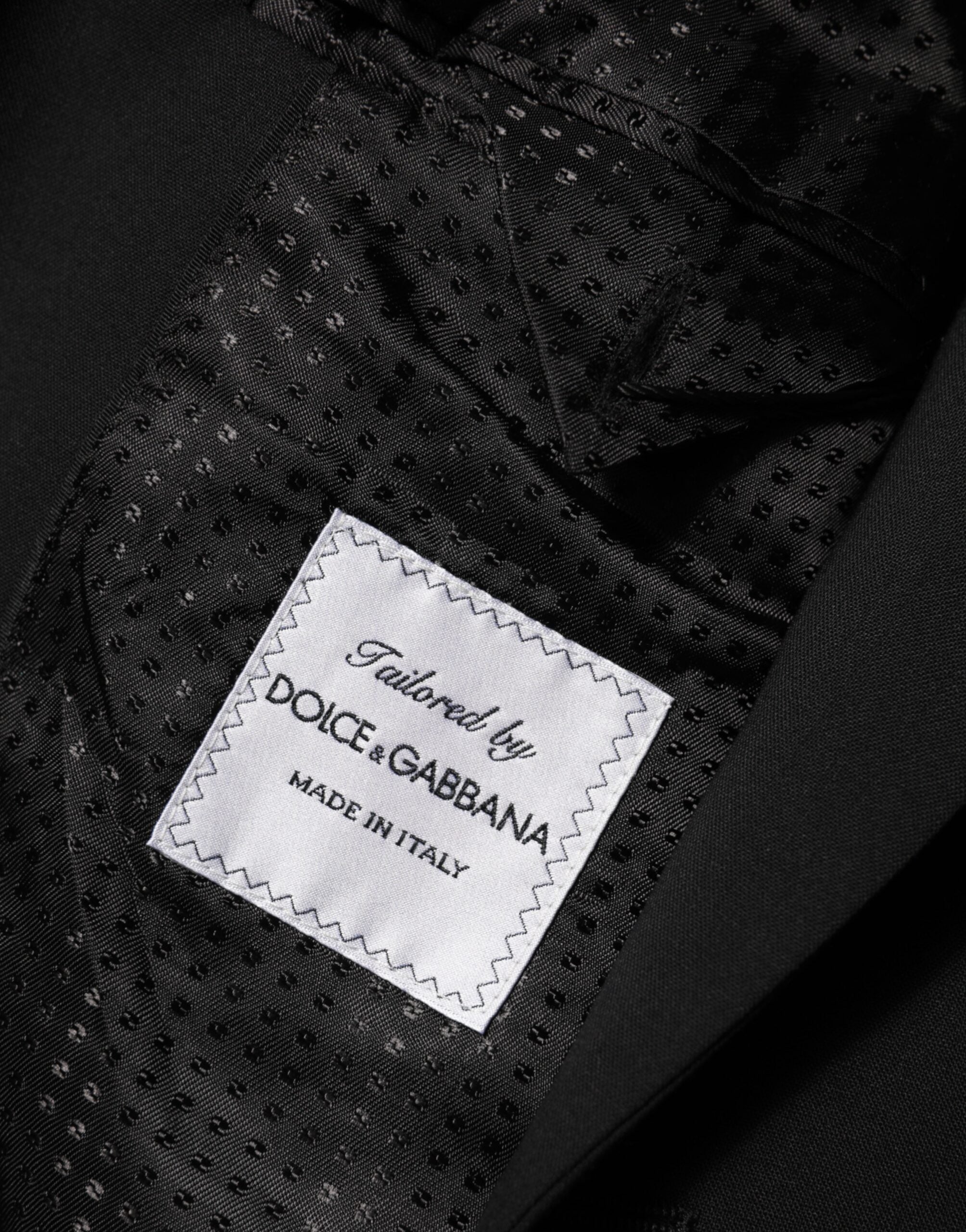Dolce & Gabbana Black Wool 2 Button Suit Men's Jacket Blazer-8