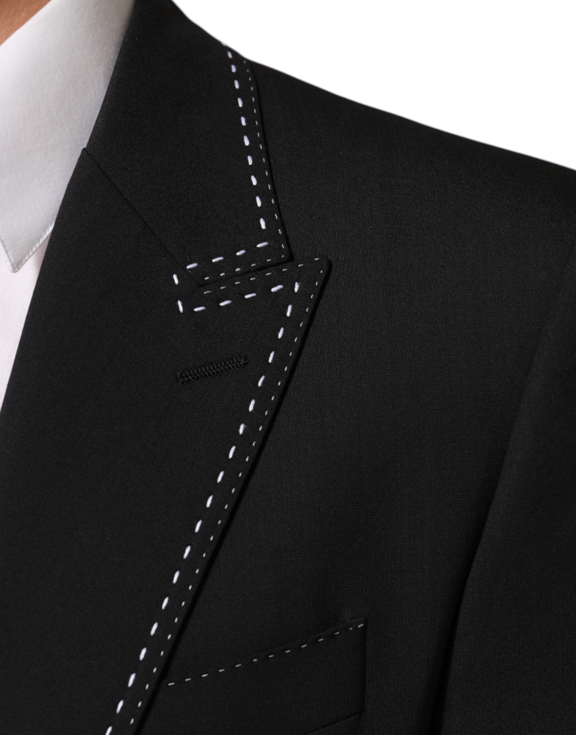 Dolce & Gabbana Black SICILIA 2 Button Suit Jacket Blazer-5