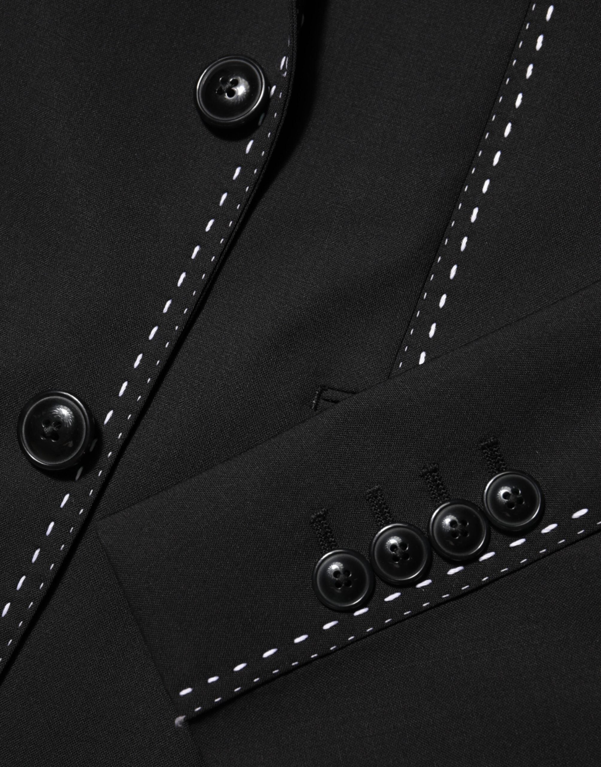 Dolce & Gabbana Black SICILIA 2 Button Suit Jacket Blazer-7