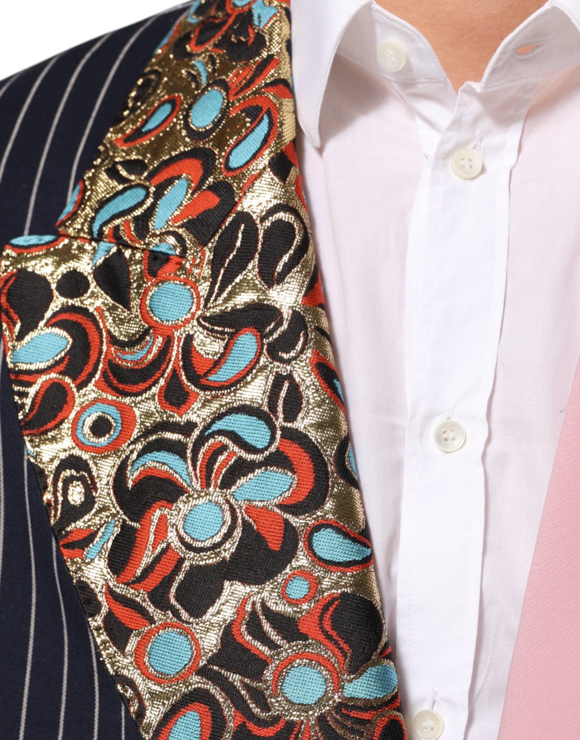 Dolce & Gabbana Multicolor Patchwork Single-Breasted Jacket Blazer-6