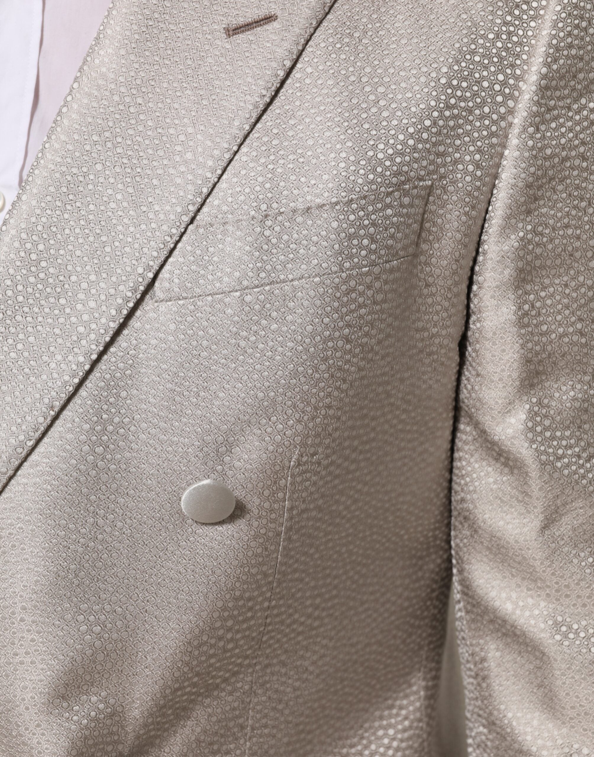 Dolce & Gabbana Beige MARTINI Double-breasted Suit Blazer-6
