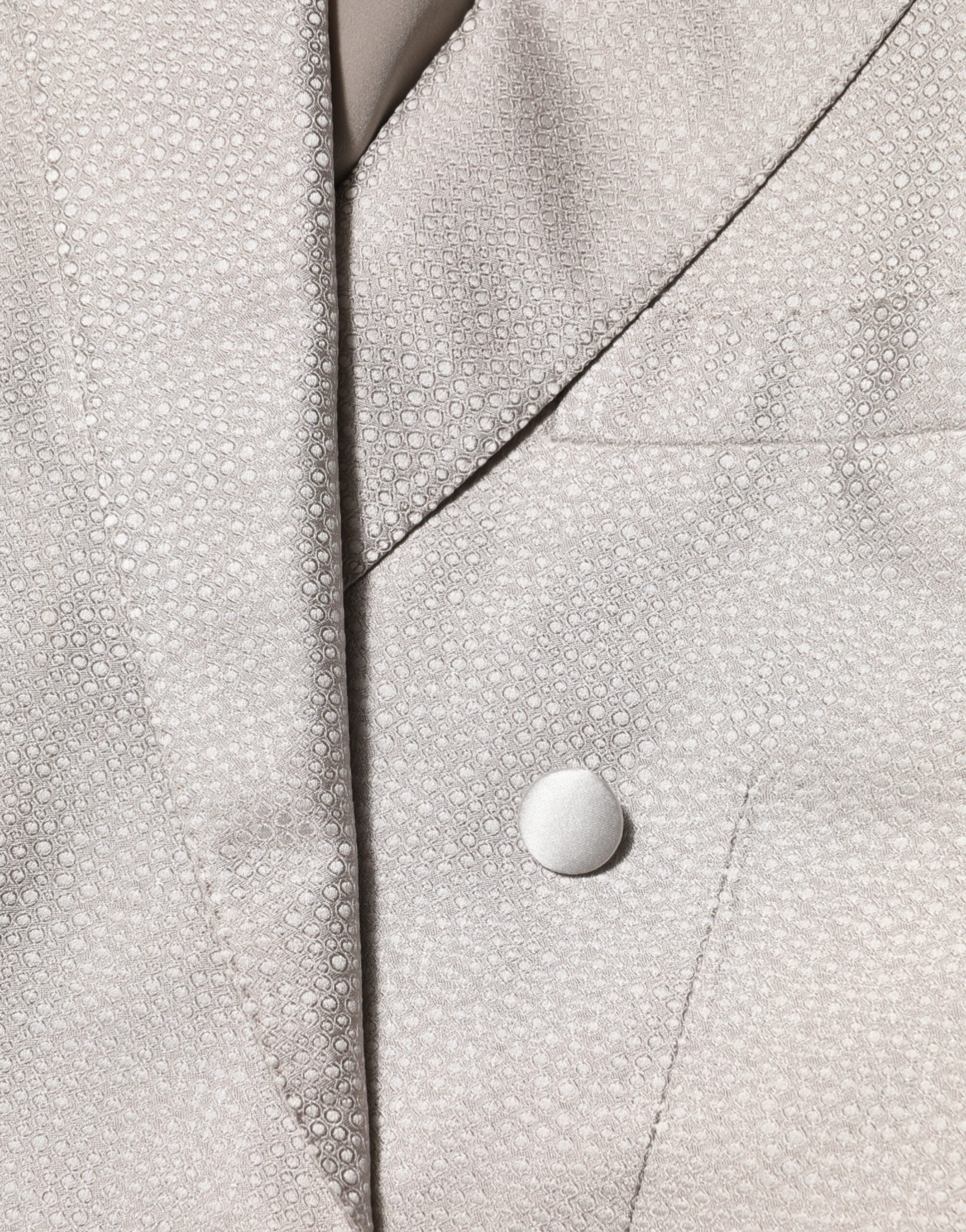 Dolce & Gabbana Beige MARTINI Double-breasted Suit Blazer-8