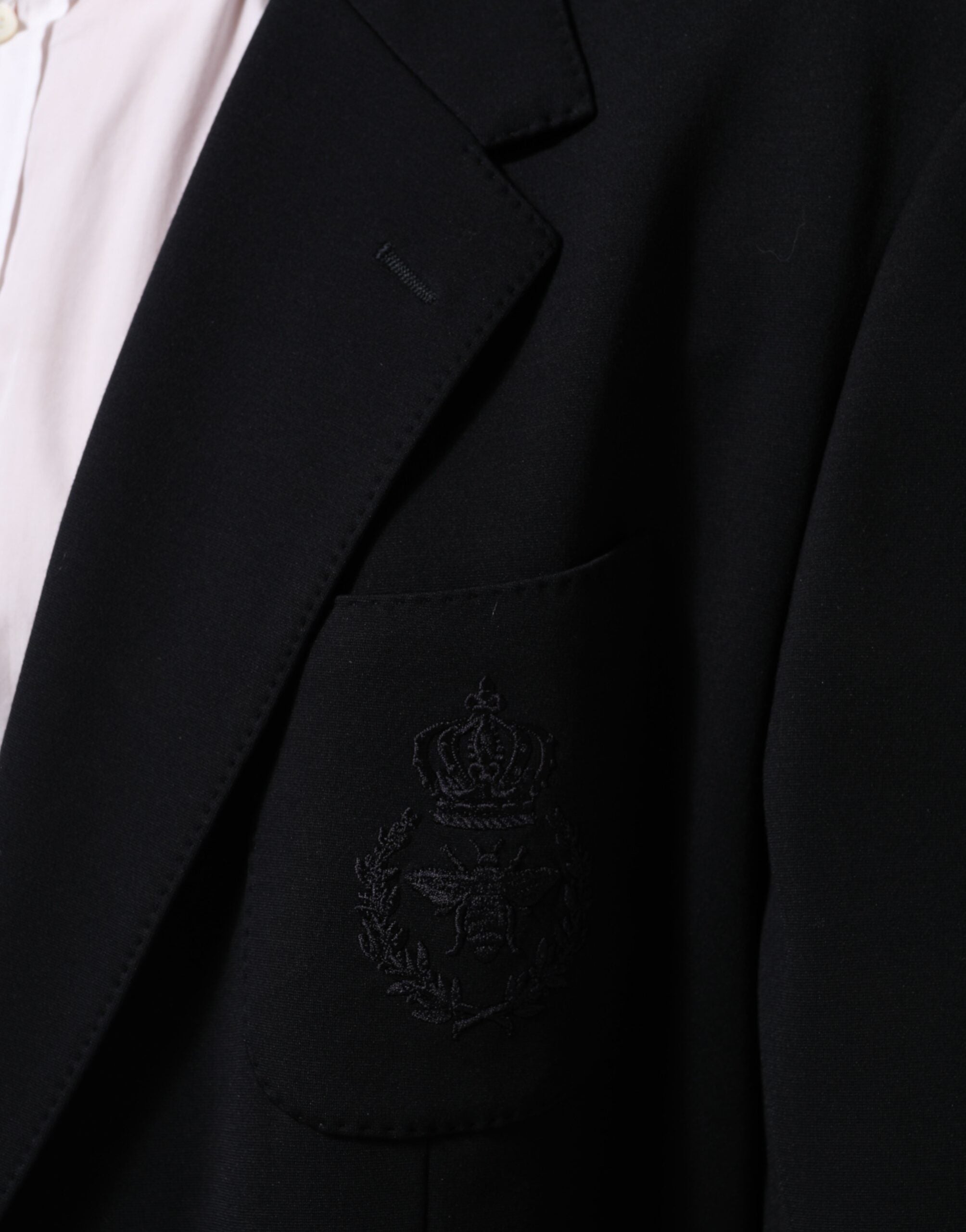 Dolce & Gabbana Schwarzer Viskose 2 Knöpfe Anzug Jacke Blazer-6