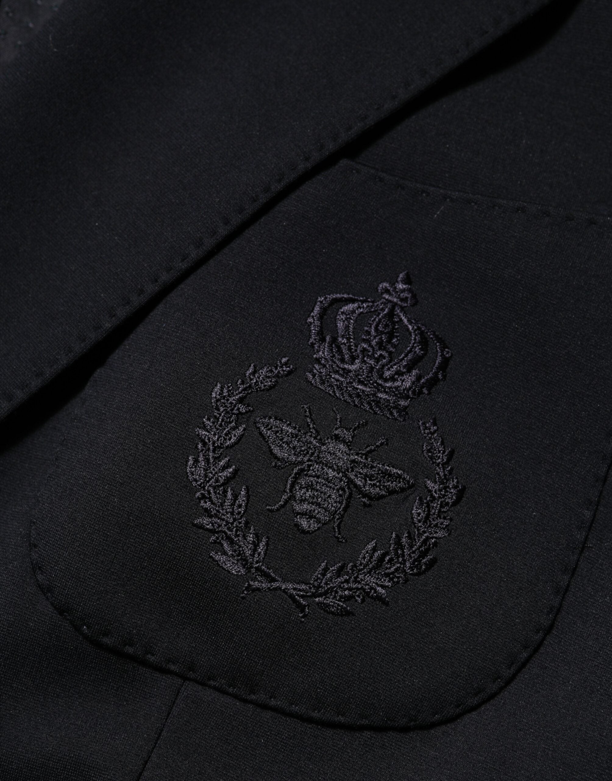 Dolce & Gabbana Schwarzer Viskose 2 Knöpfe Anzug Jacke Blazer-8