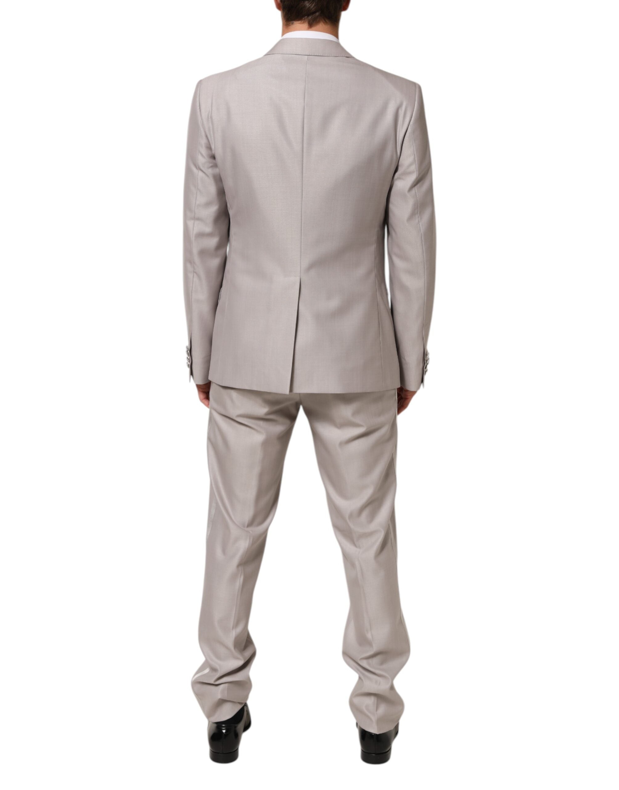 Traje de lana gris claro de 2 piezas de Dolce & Gabbana MARTINI Traje formal-4