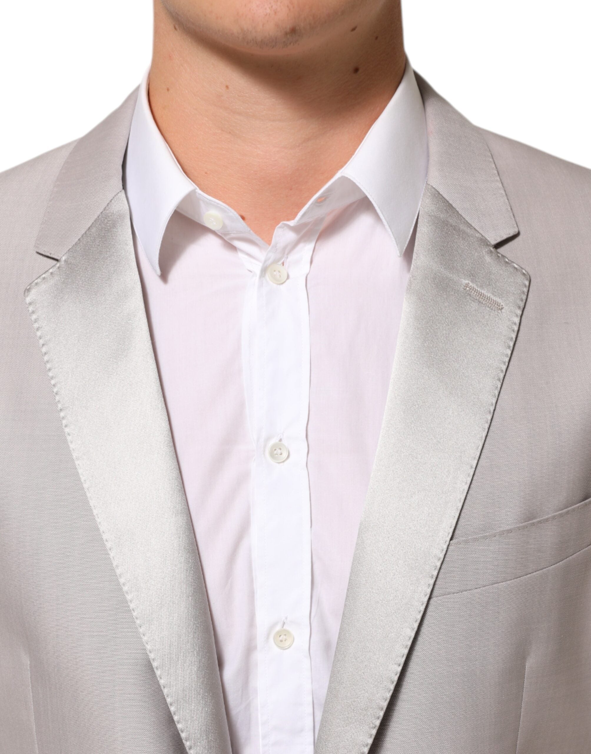 Traje de lana gris claro de 2 piezas de Dolce & Gabbana MARTINI Traje formal-5