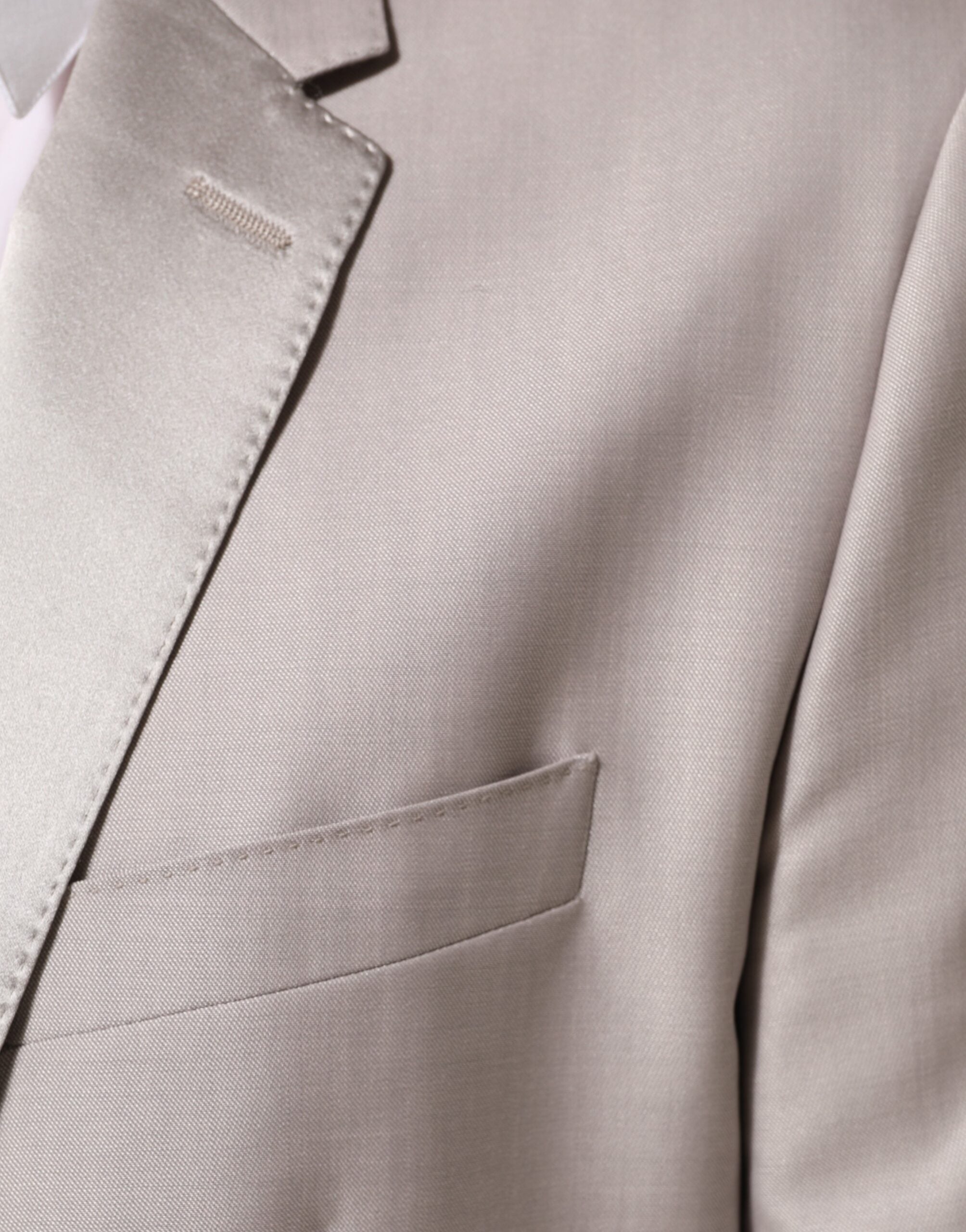 Traje de lana gris claro de 2 piezas de Dolce & Gabbana MARTINI Traje formal-6