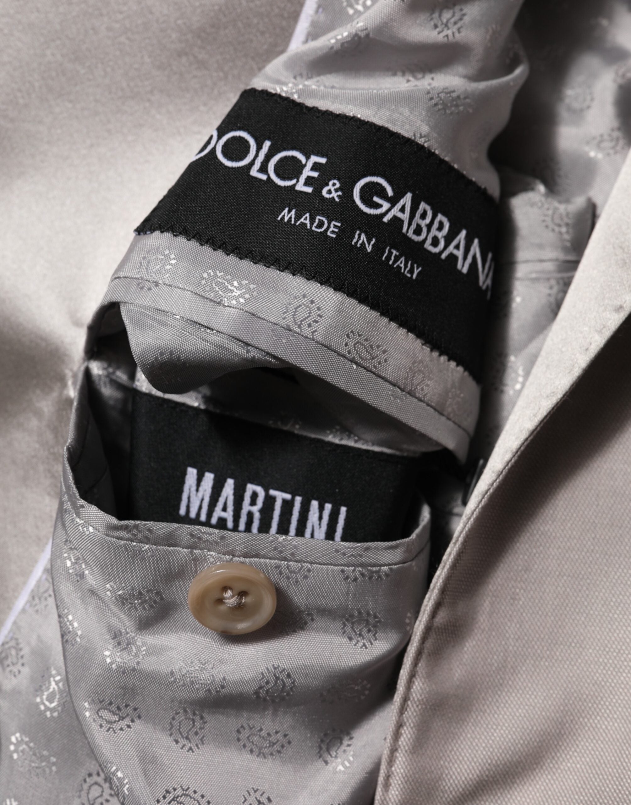 Traje de lana gris claro de 2 piezas de Dolce & Gabbana MARTINI Traje formal-8