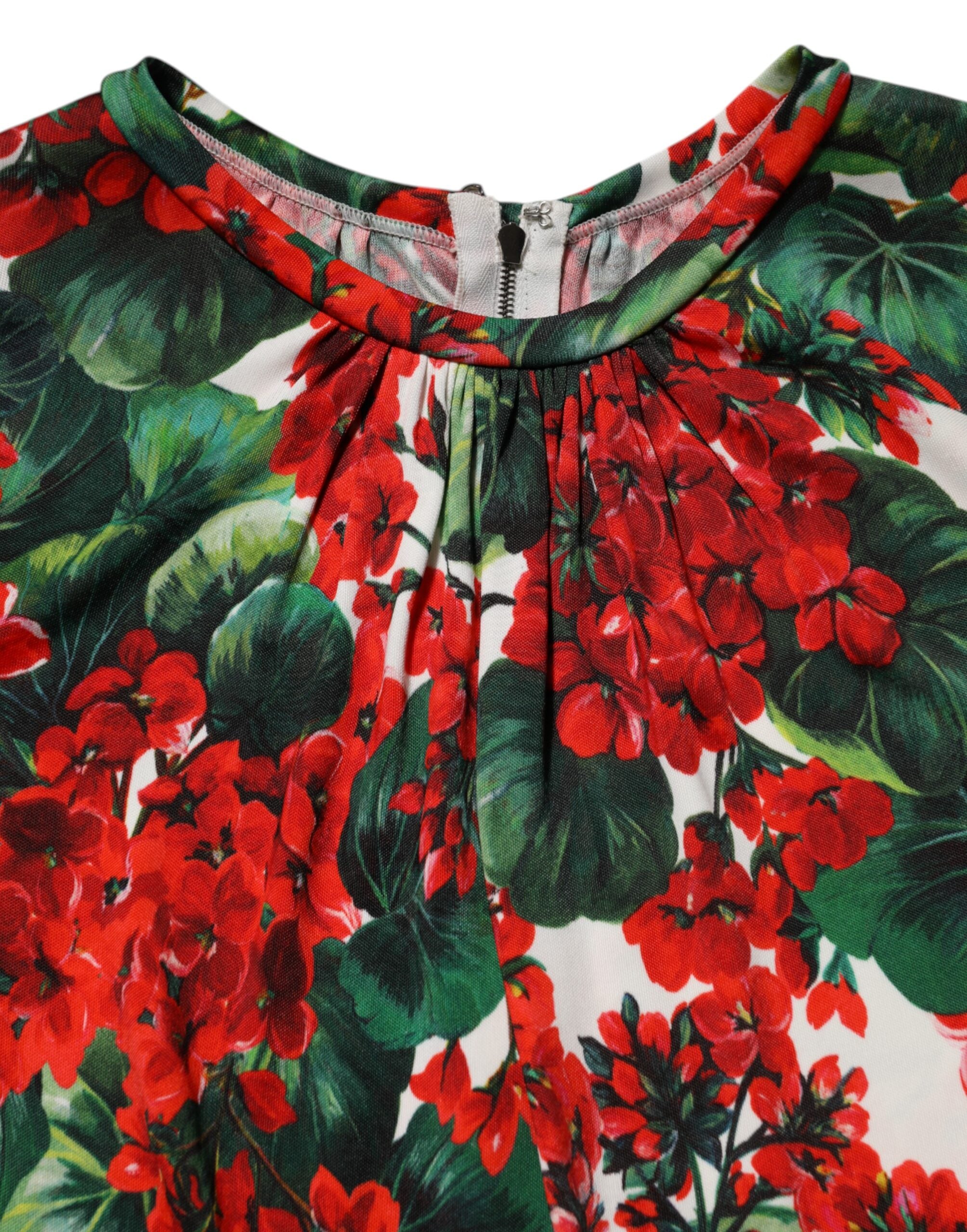 Vestido Portofino corto multicolor con estampado floral de Dolce & Gabbana-7