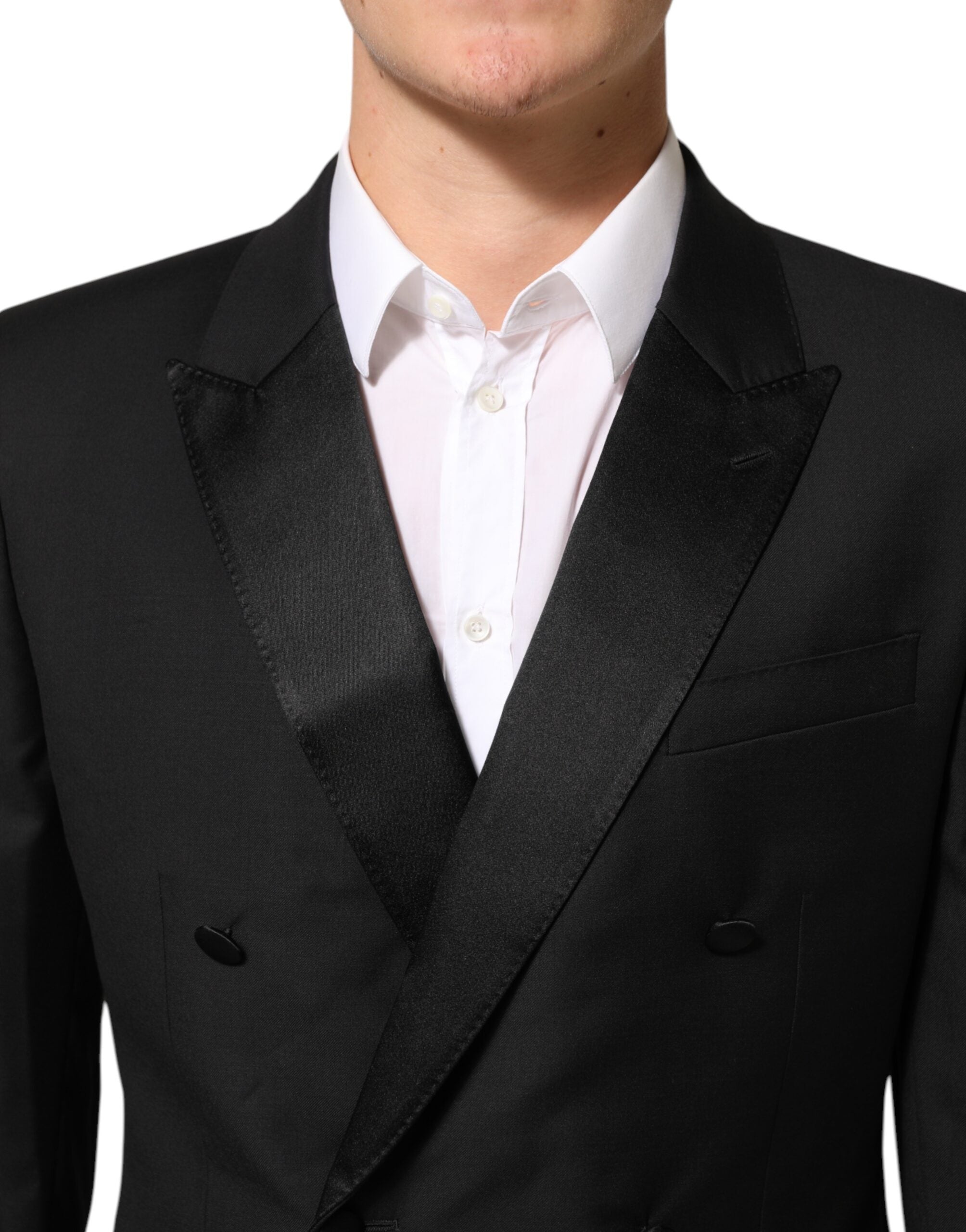 Blazer de traje cruzado MARTINI negro de Dolce & Gabbana-5