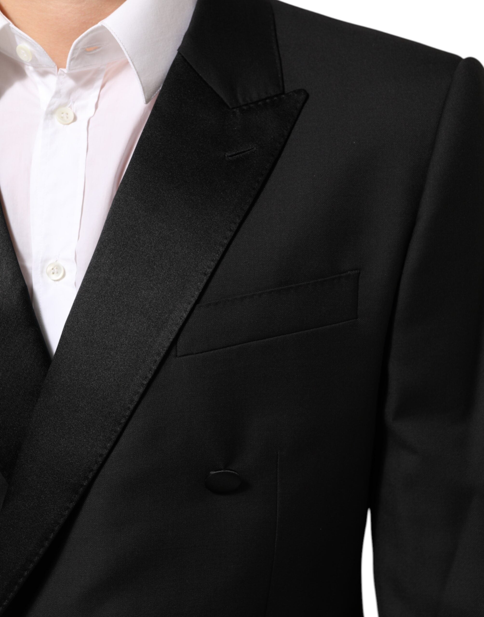 Blazer de traje cruzado MARTINI negro de Dolce & Gabbana-6