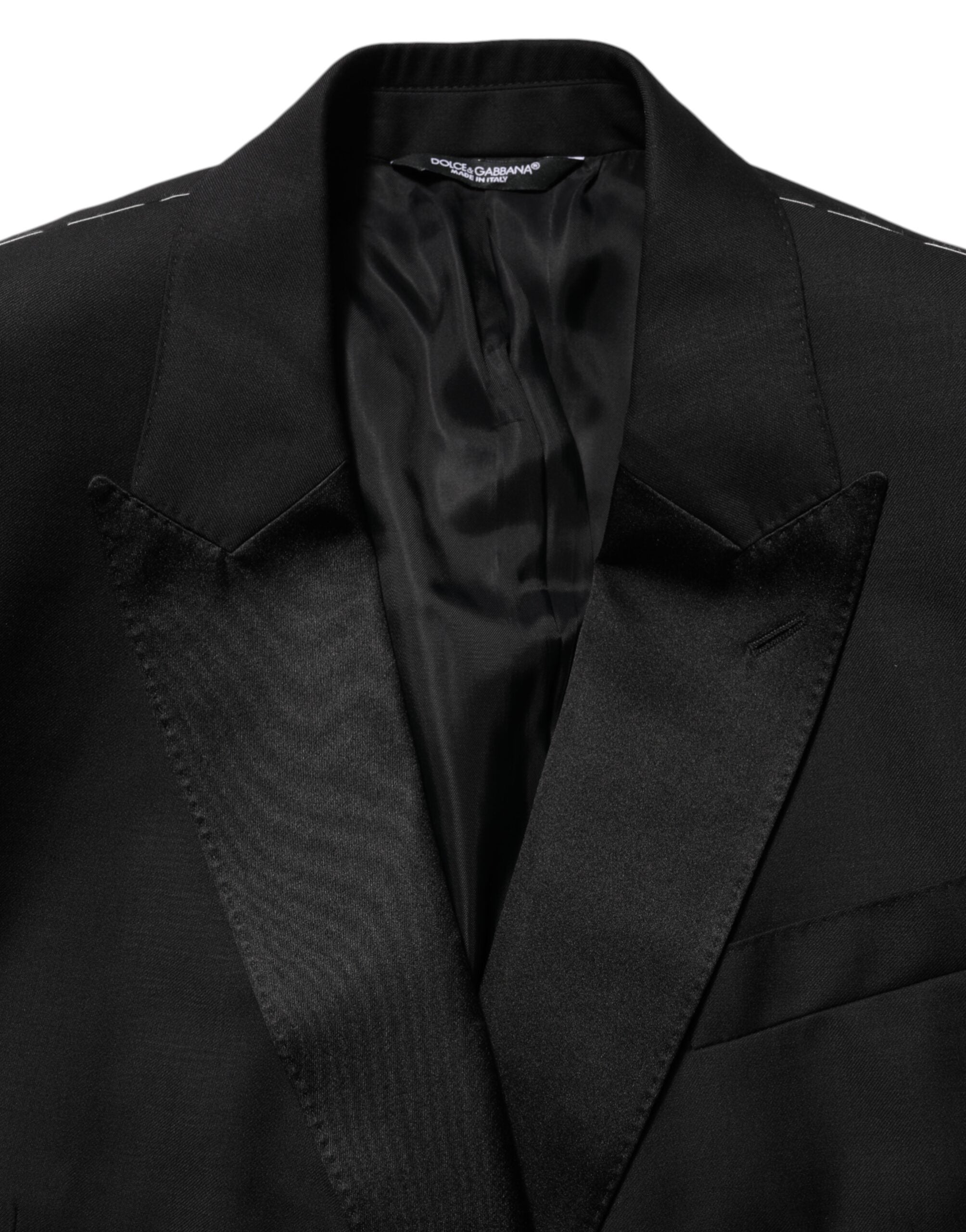 Blazer de traje cruzado MARTINI negro de Dolce & Gabbana-7