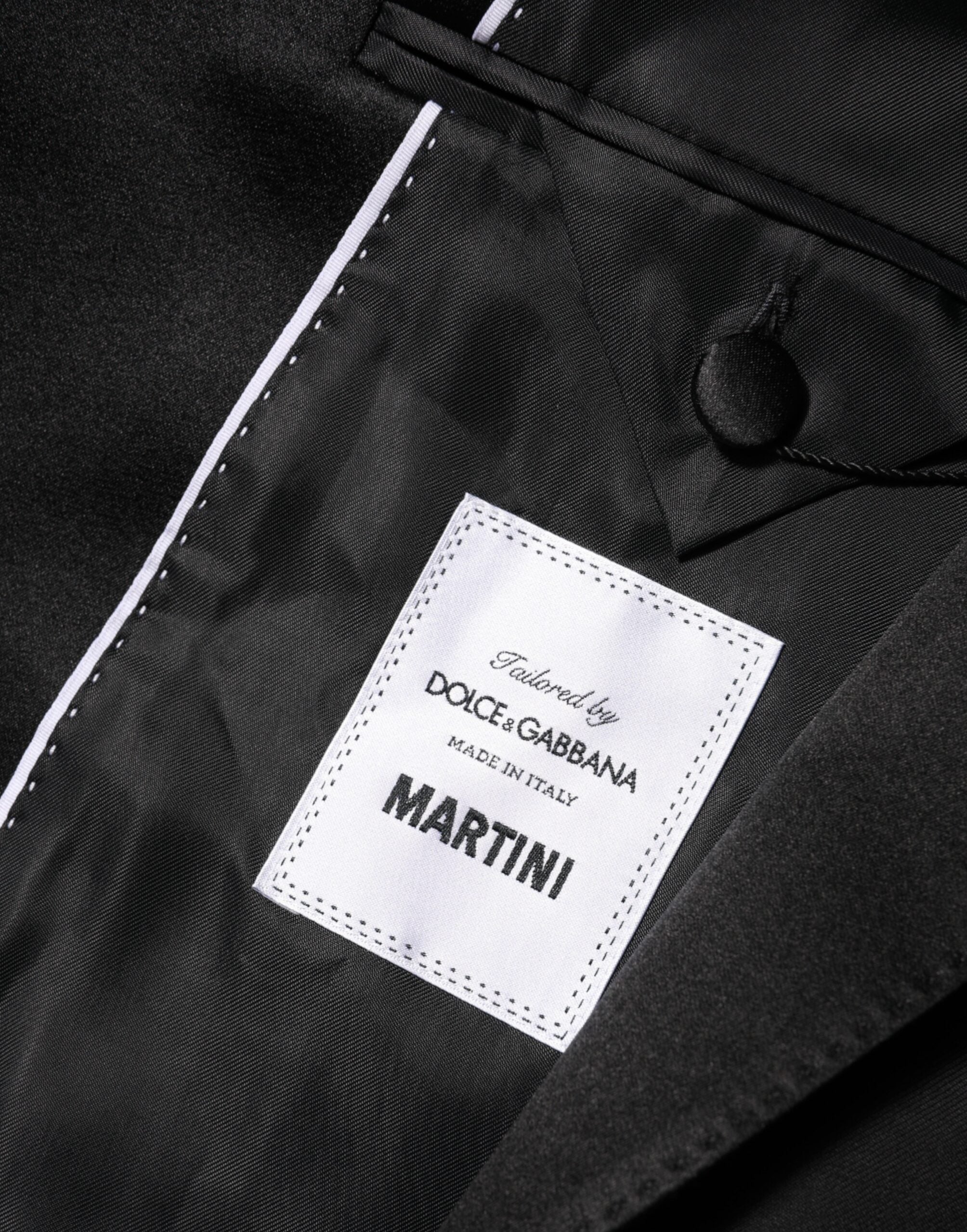 Blazer de traje cruzado MARTINI negro de Dolce & Gabbana-8