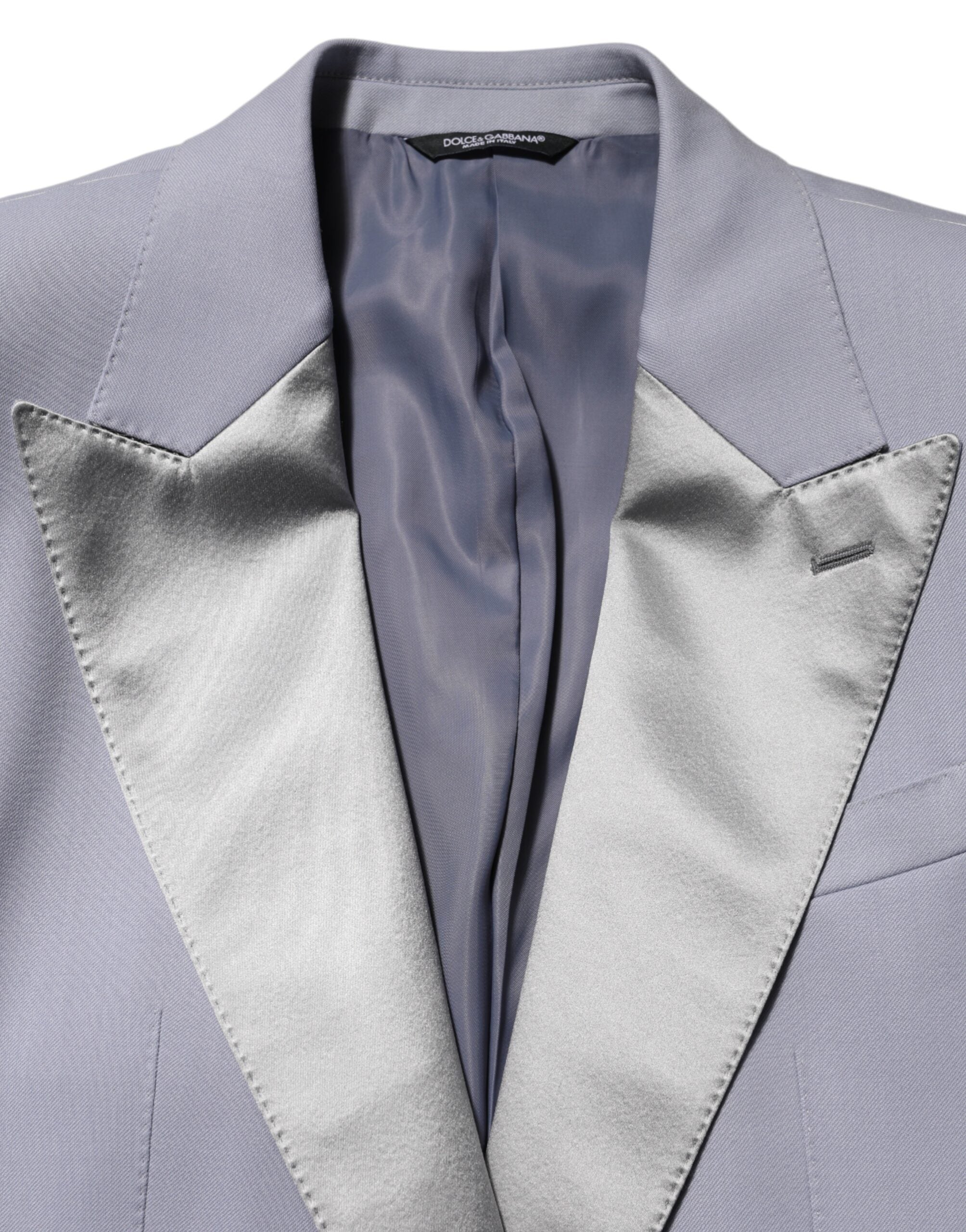Dolce & Gabbana Grey Wool SICILIA 2 Button Men's Suit Blazer-7