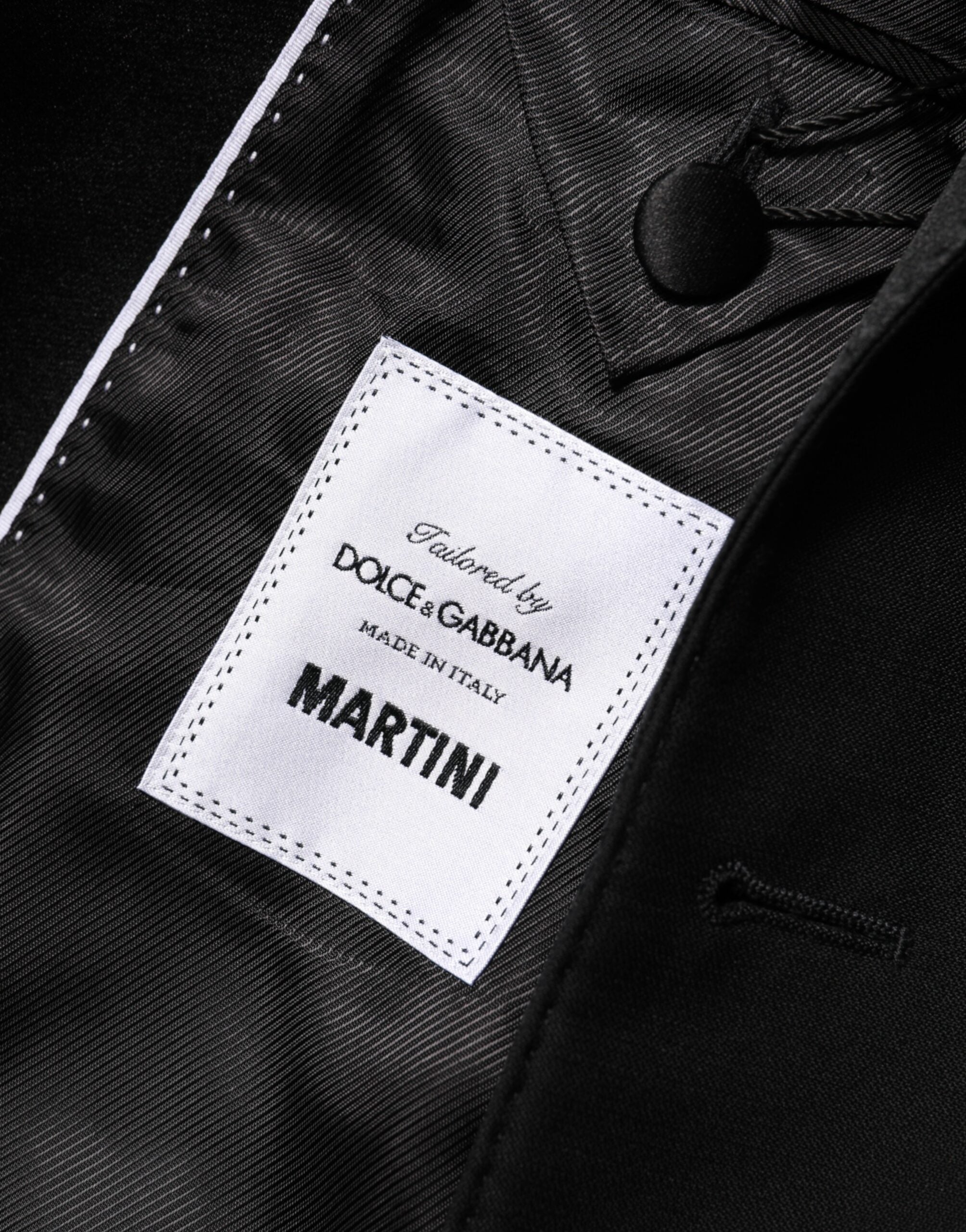 Dolce & Gabbana Black Wool MARTINI 2-Button Men's Suit Blazer-8