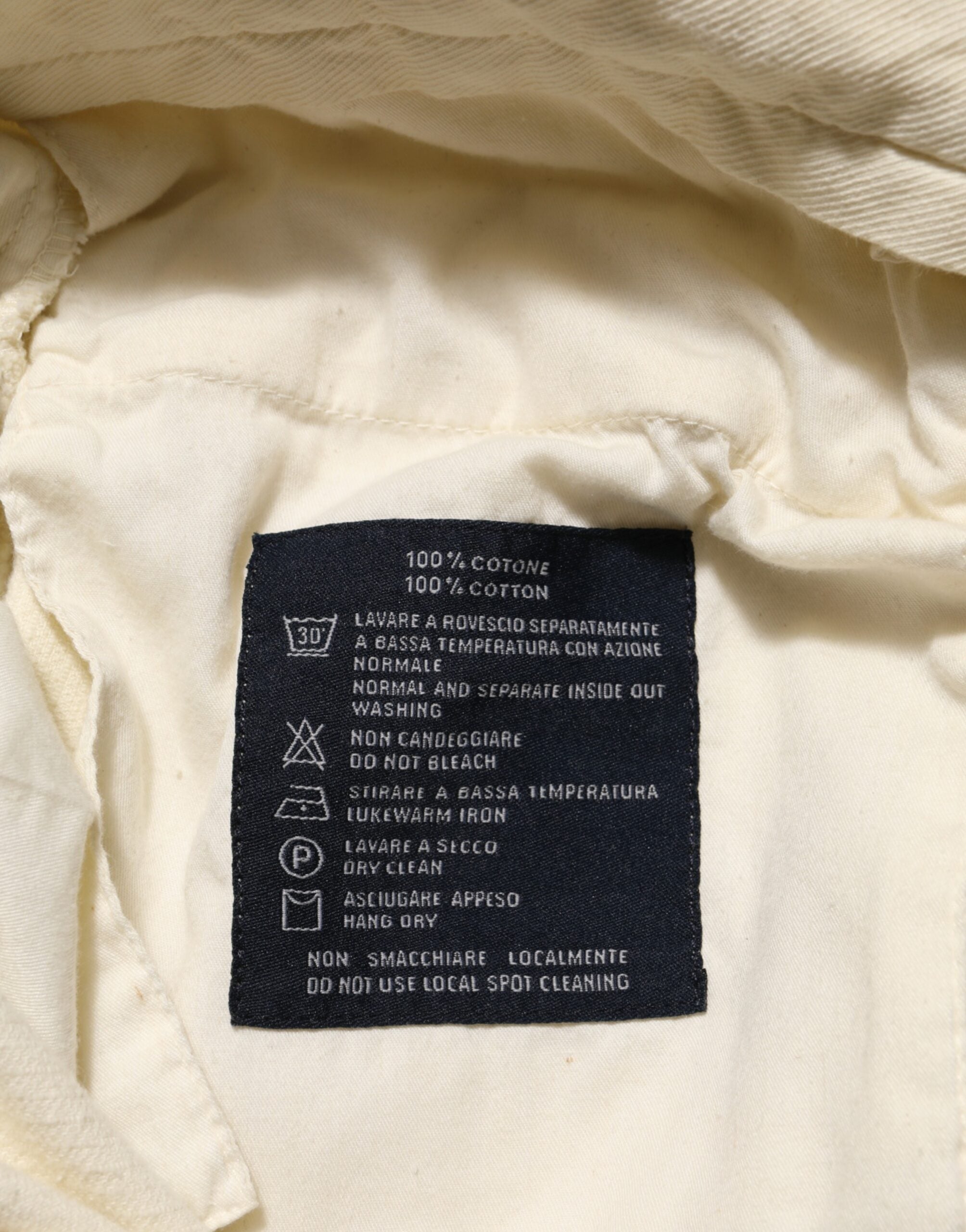 Burberry Beige Corduroy Cotton Straight Men's Trousers-6