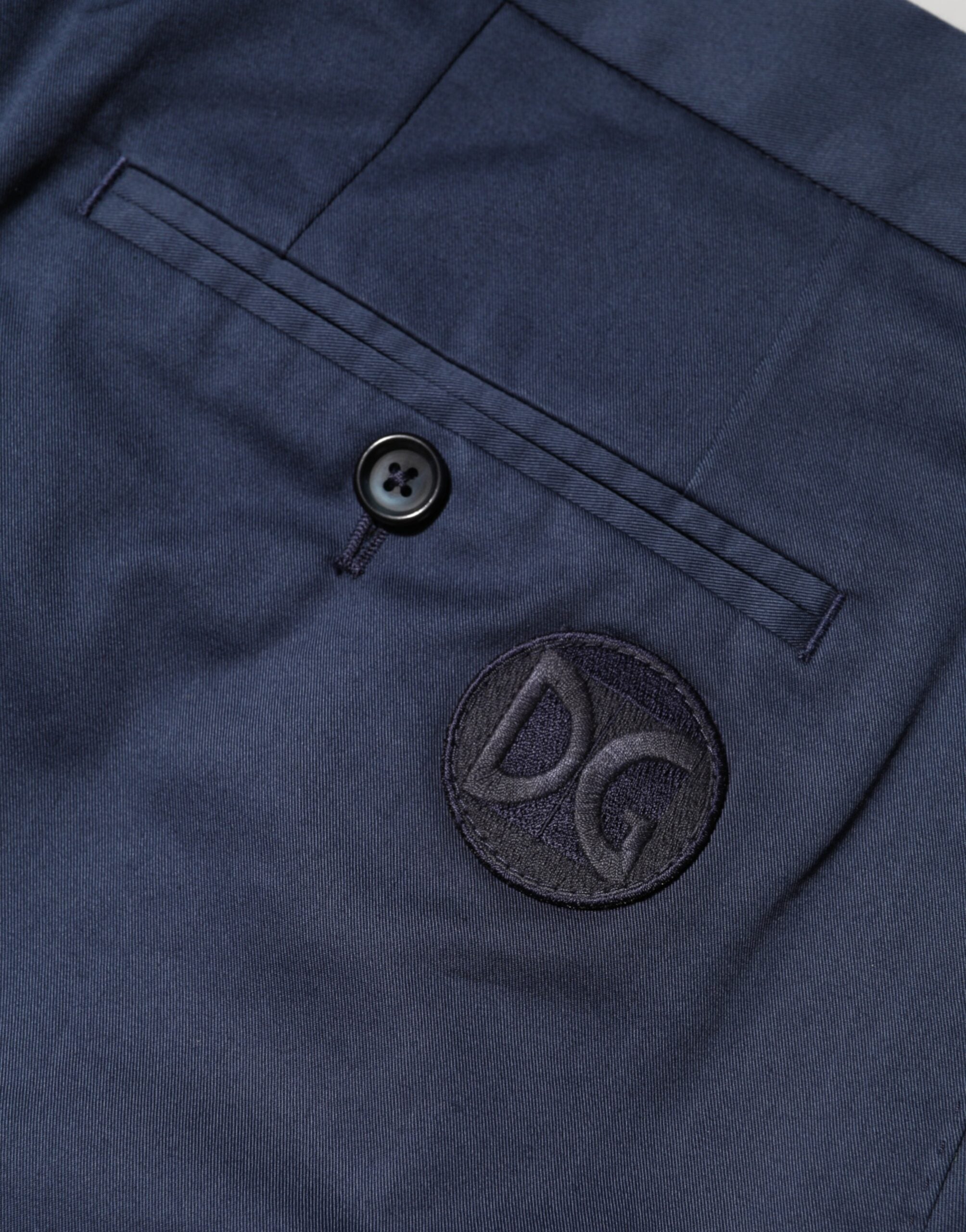 Dolce & Gabbana Blaue Bermuda-Shorts aus Baumwolle mit mittlerer Taille-6