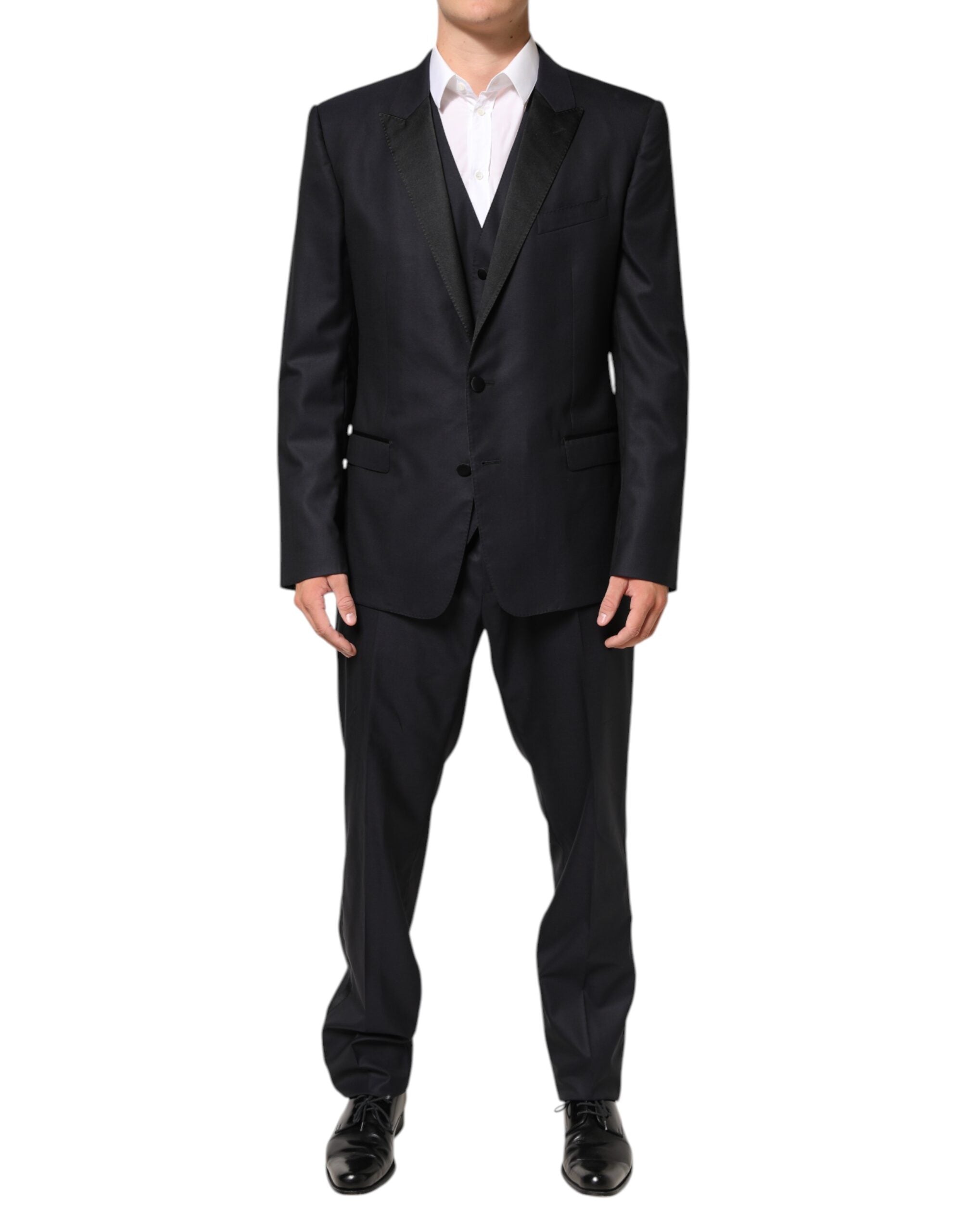 Dolce & Gabbana Black MARTINI 2-Button Suit 3-Piece Suit-2