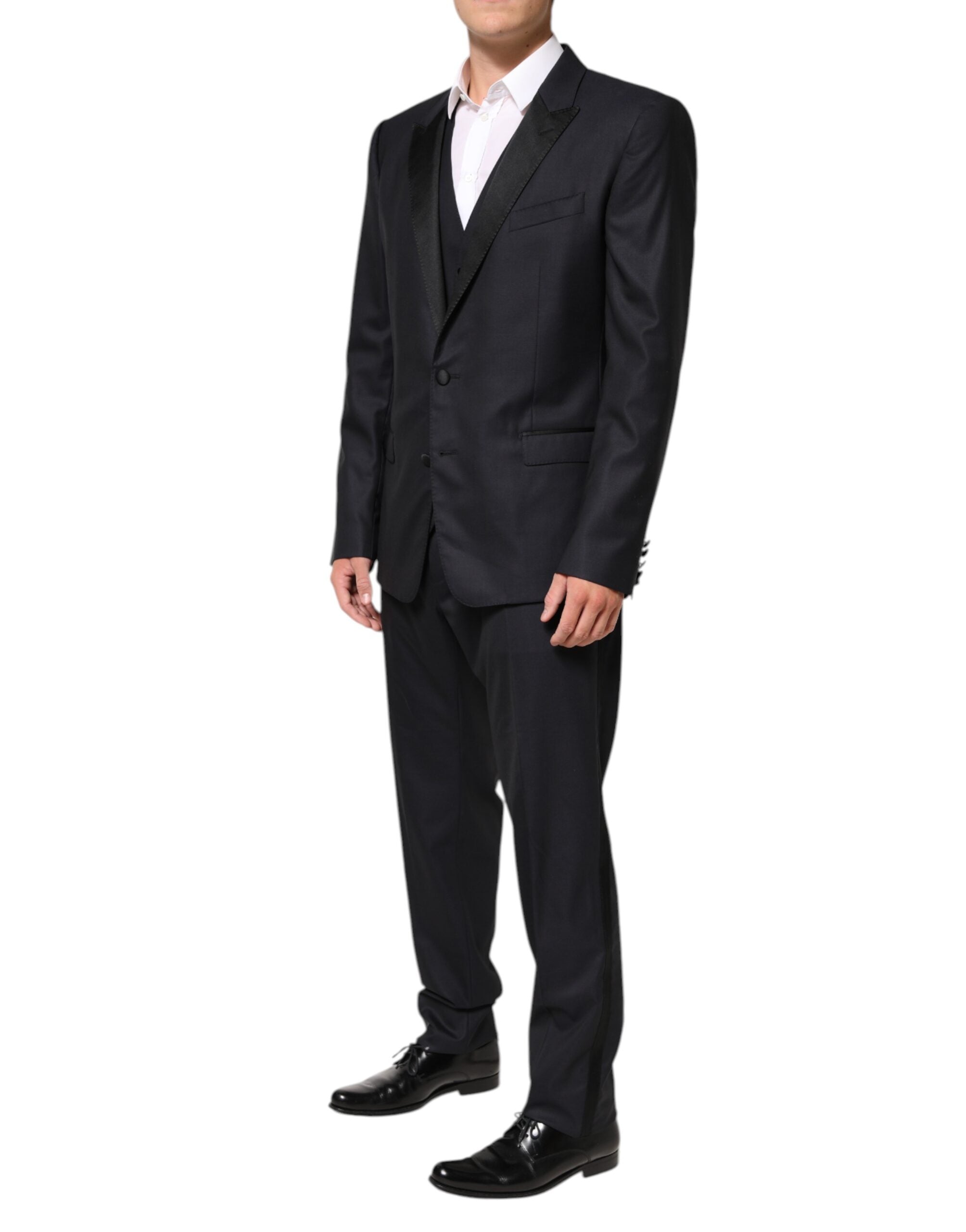 Dolce & Gabbana Black MARTINI 2-Button Suit 3-Piece Suit-3