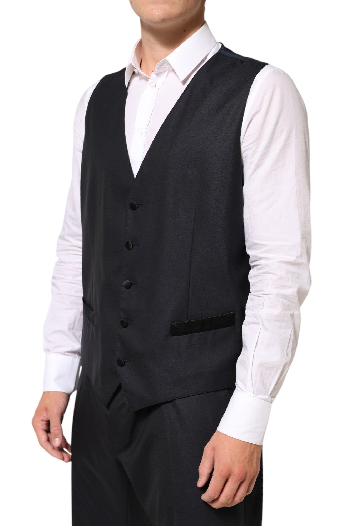 Dolce & Gabbana Black MARTINI 2-Button Suit 3-Piece Suit-7