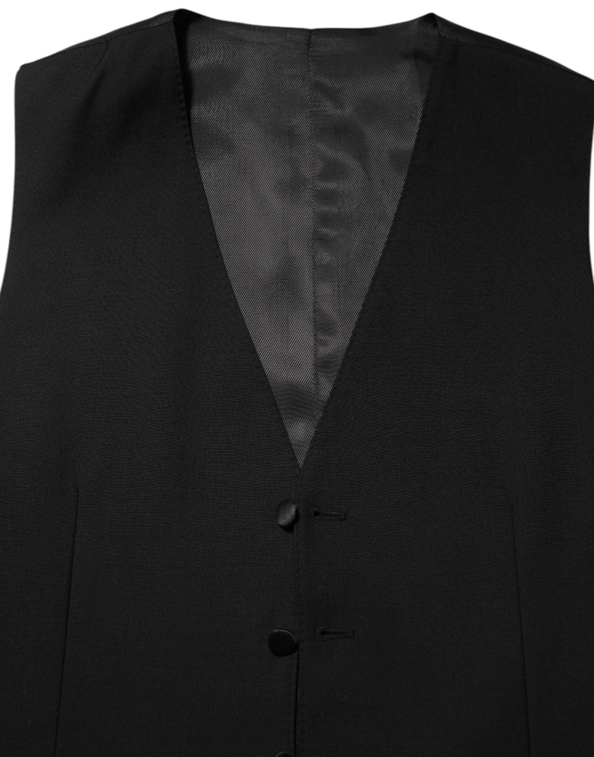 Vestido formal de lana negra Dolce & Gabbana para hombre-7