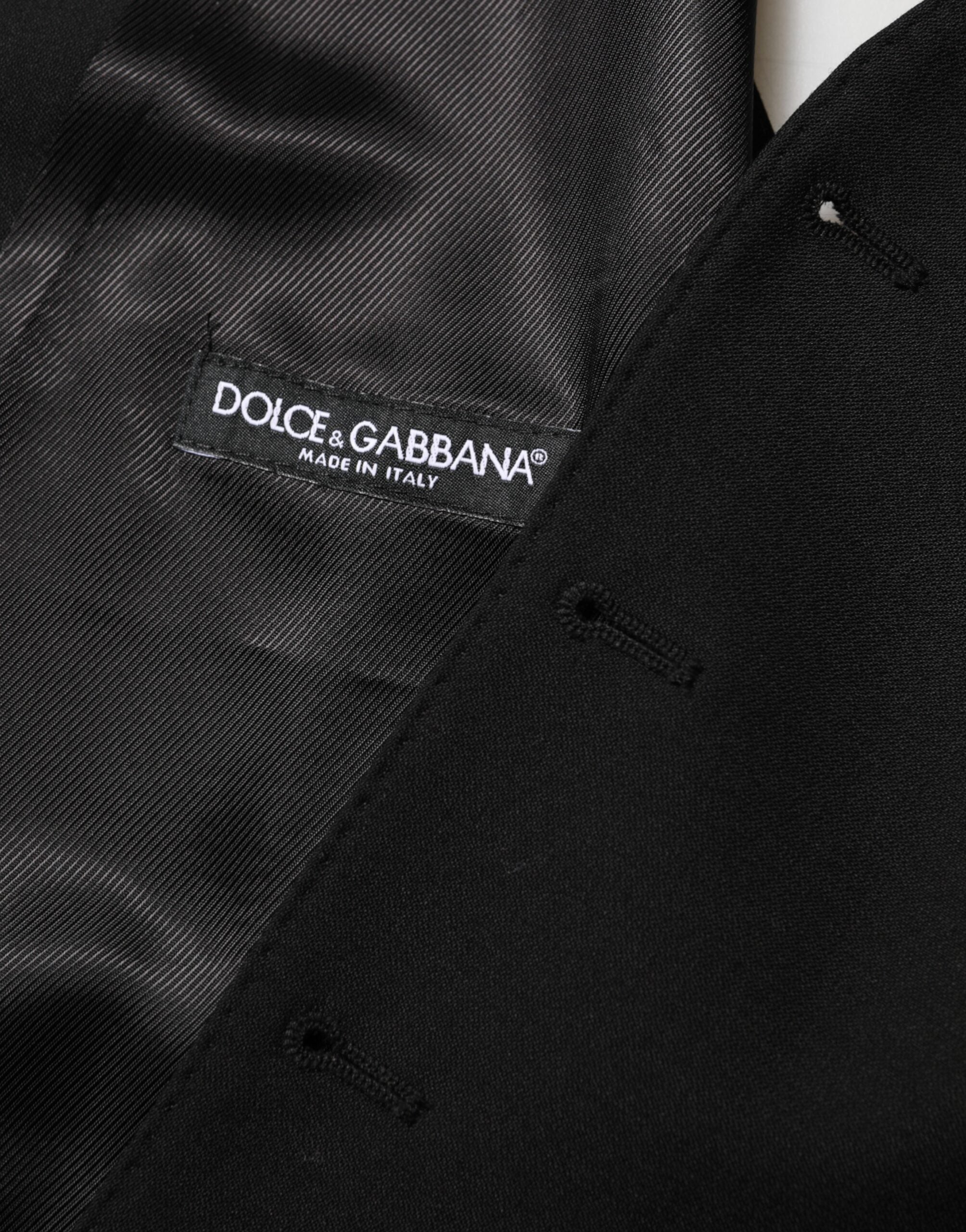Vestido formal de lana negra Dolce & Gabbana para hombre-8