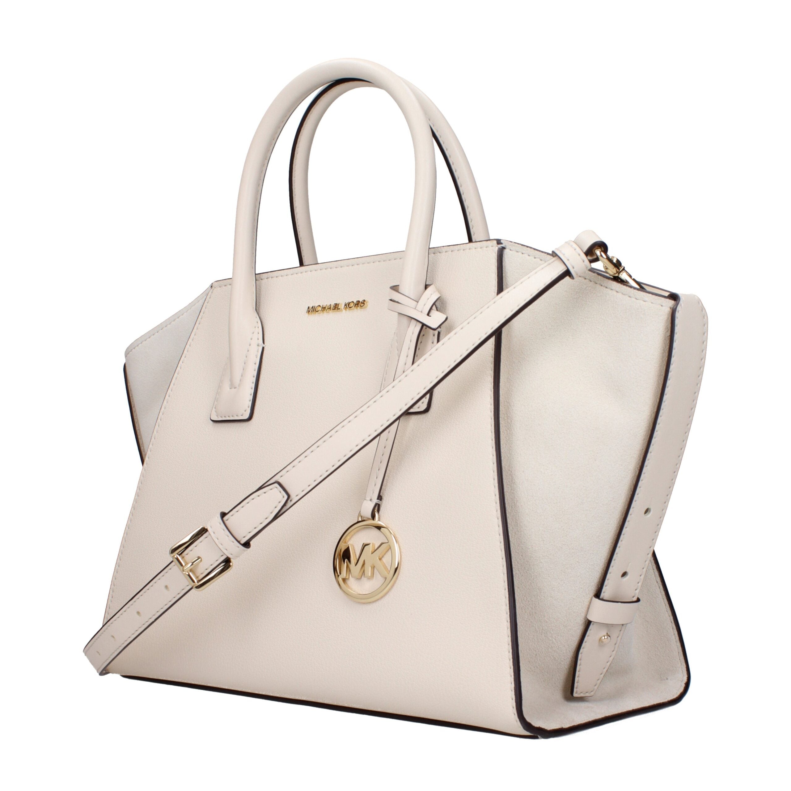 Michael Kors Beige Leder Handtasche-2