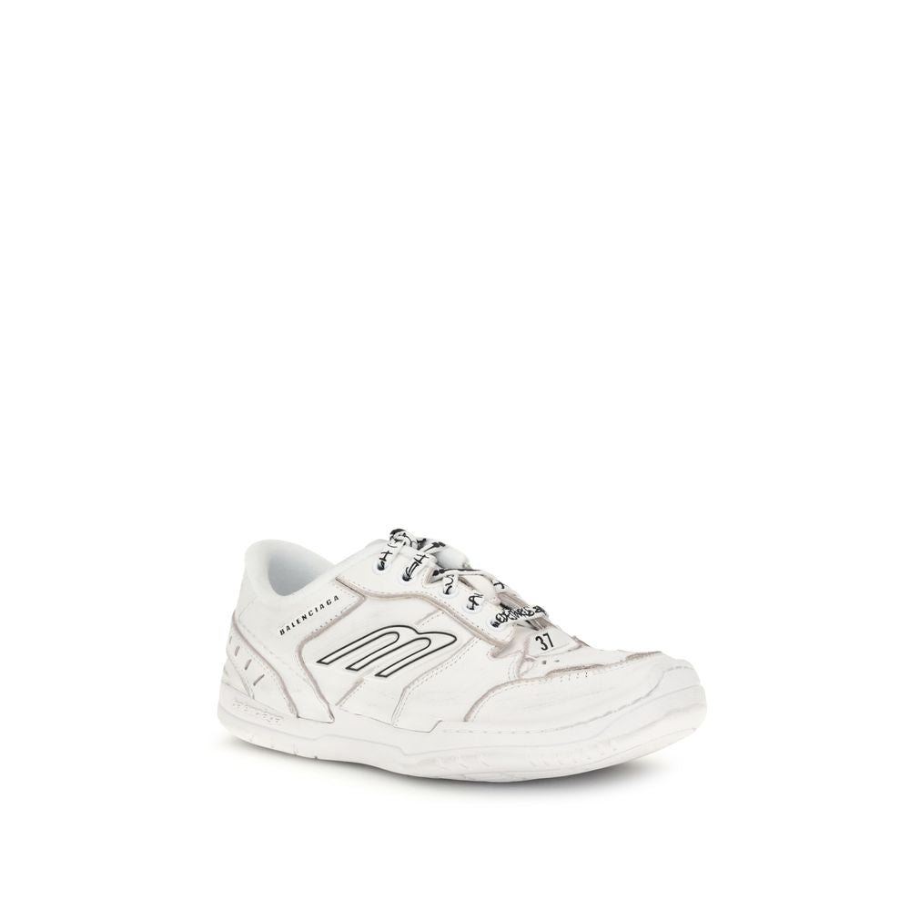 Balenciaga White Calfskin Bos Taurus Sneakers-2