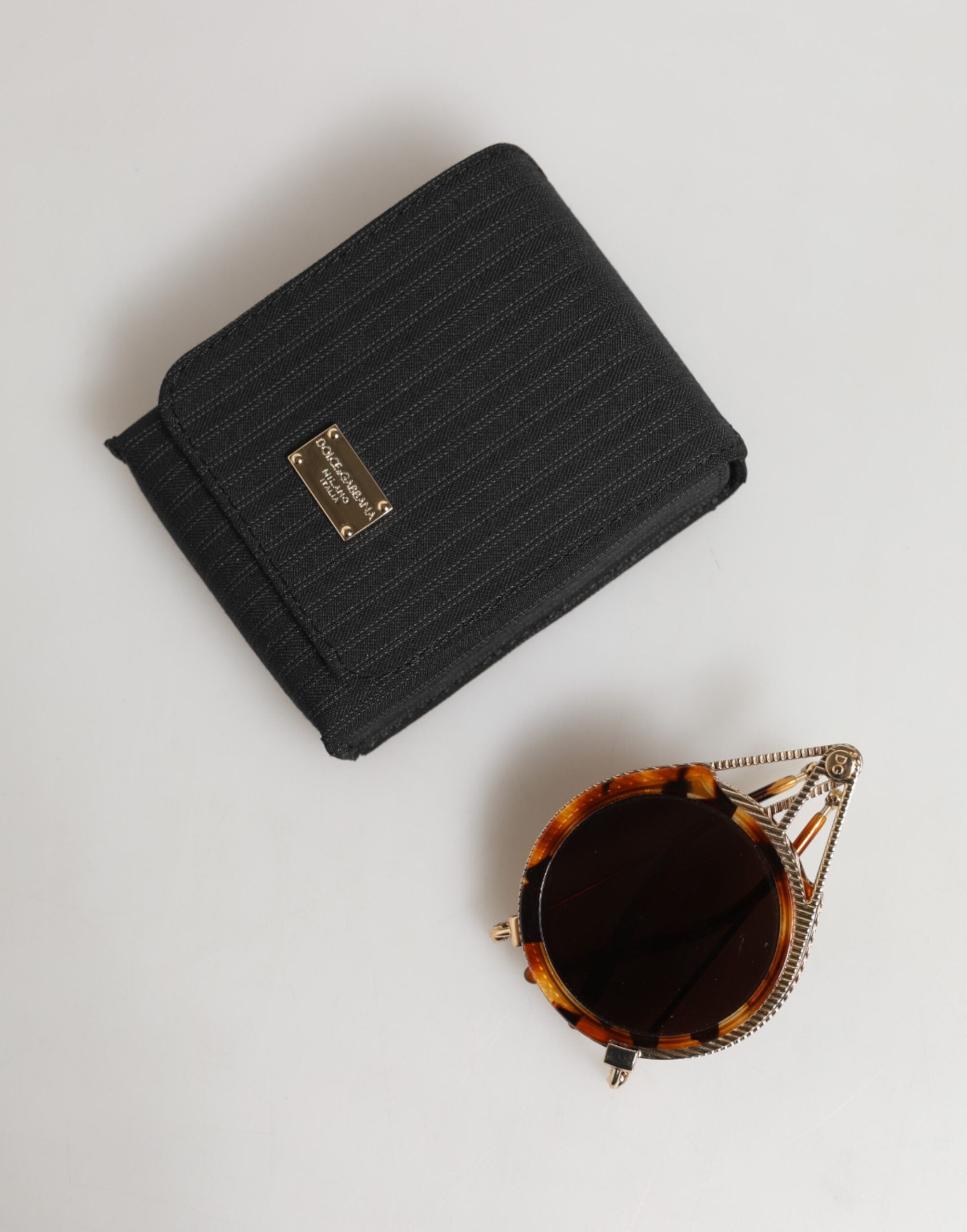 Dolce & Gabbana Gold Havana Rahmen DG Fatto A Mano Sonnenbrille-8