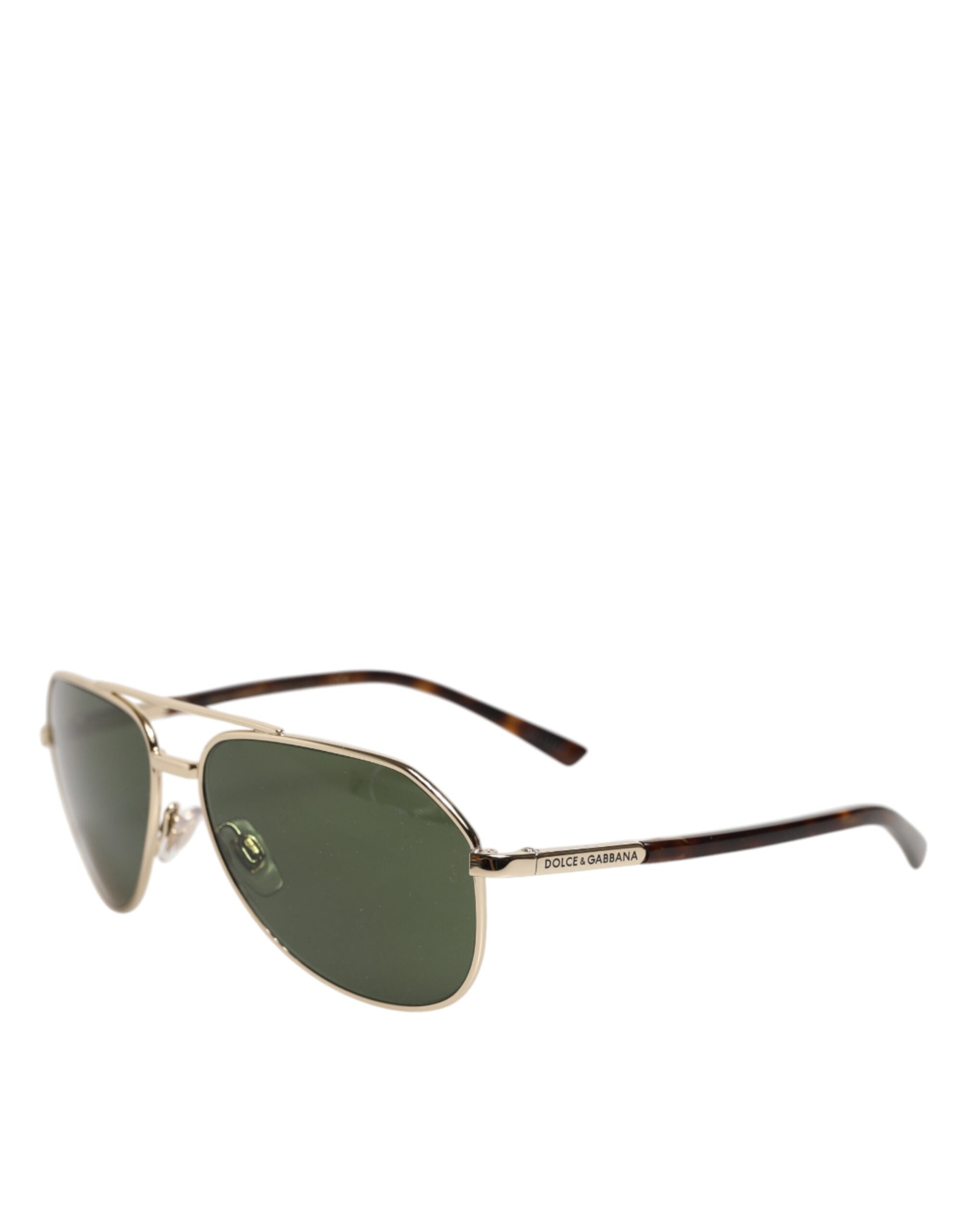 Dolce & Gabbana DG2125 Silver Aviator Sunglasses-3